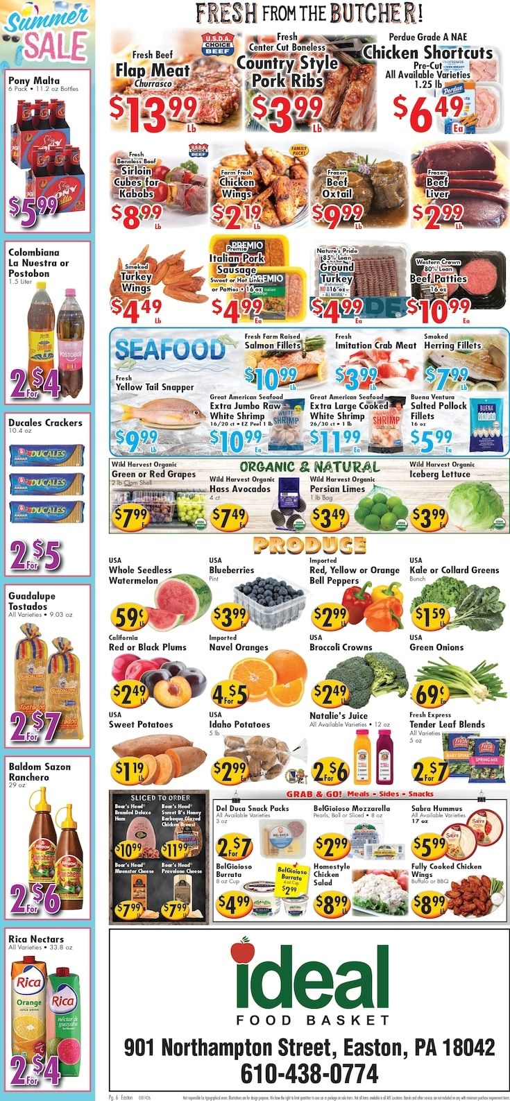 Ideal Food Basket (Easton, PA) Weekly Ad August 14 - 20, 2026