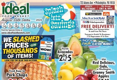 Ideal Food Basket (Philadelphia, PA) Weekly Ad August 14 - 20, 2026