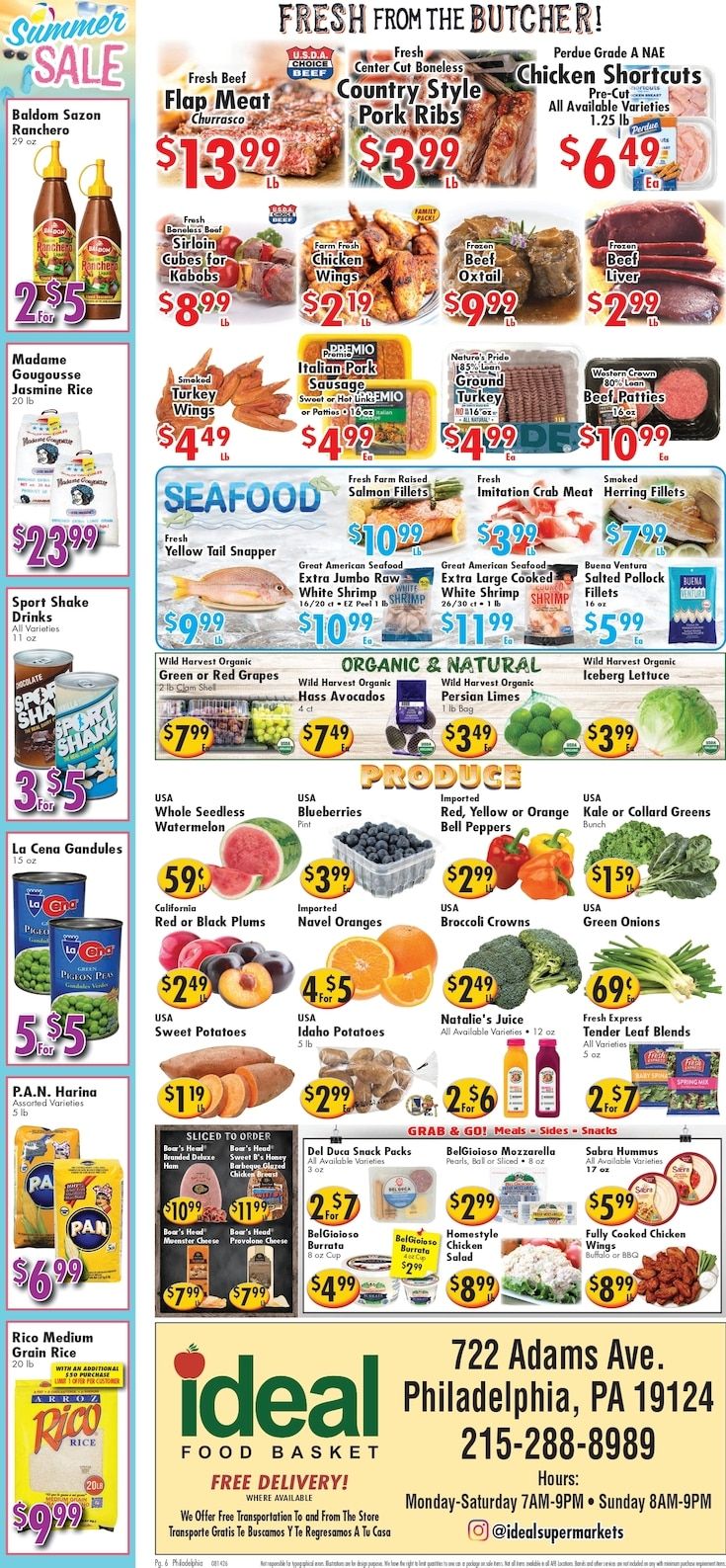 Ideal Food Basket (Philadelphia, PA) Weekly Ad August 14 - 20, 2026