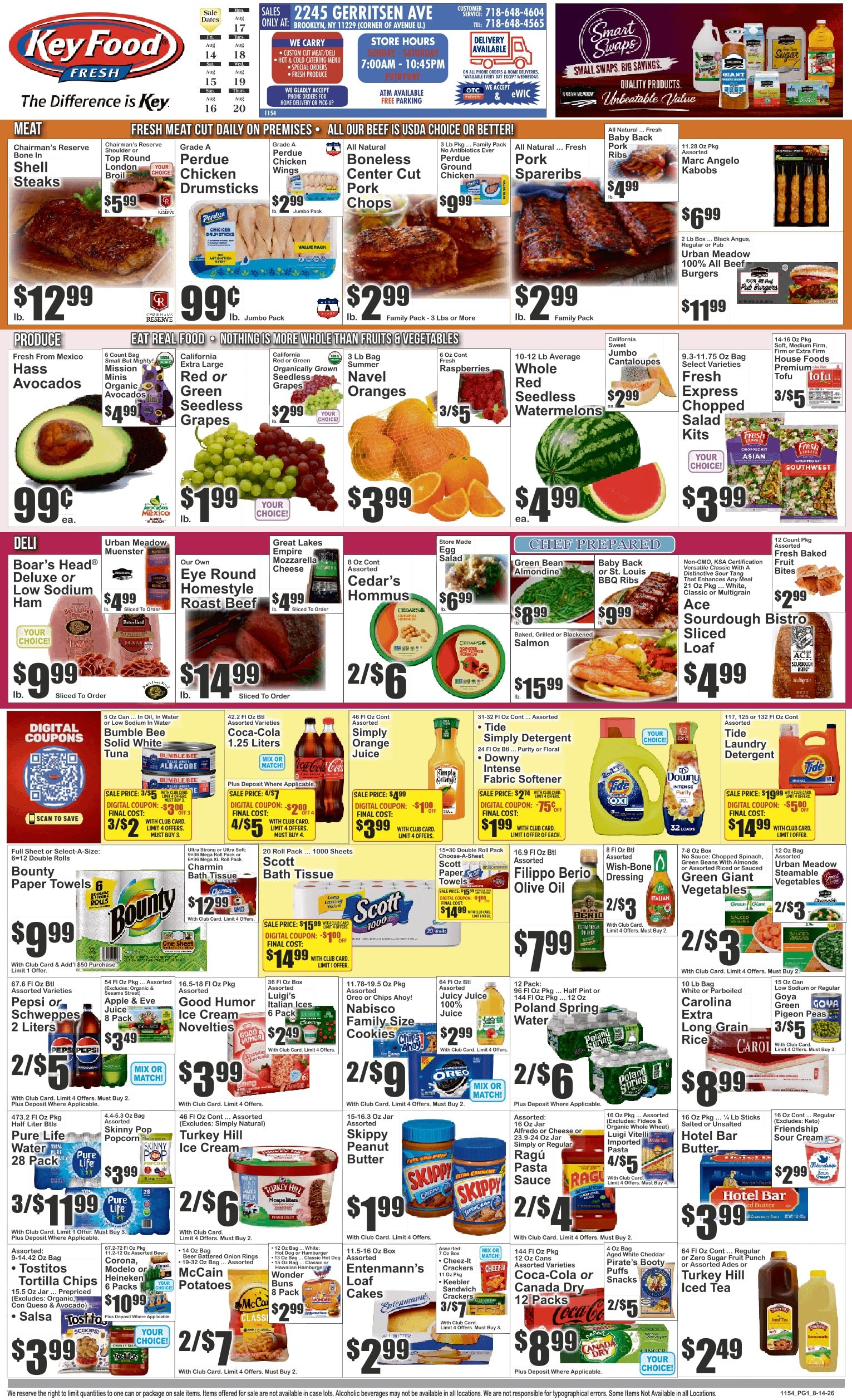 Key Food (2245 Gerritsen Ave, Brooklyn, NY) Weekly Ad August 14 - 20, 2026