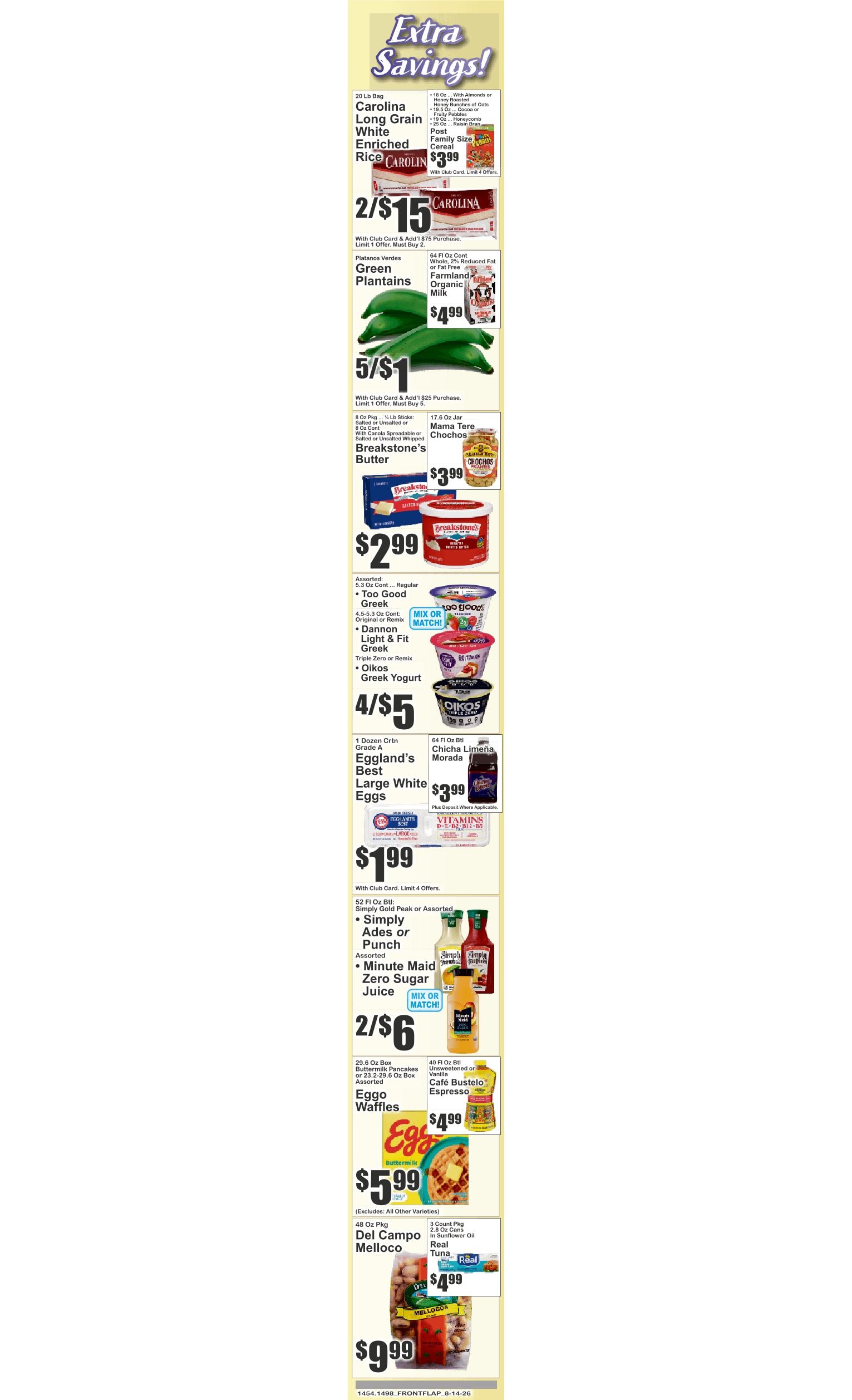 Key Food (Corona Area, NY) Weekly Ad August 14 - 20, 2026
