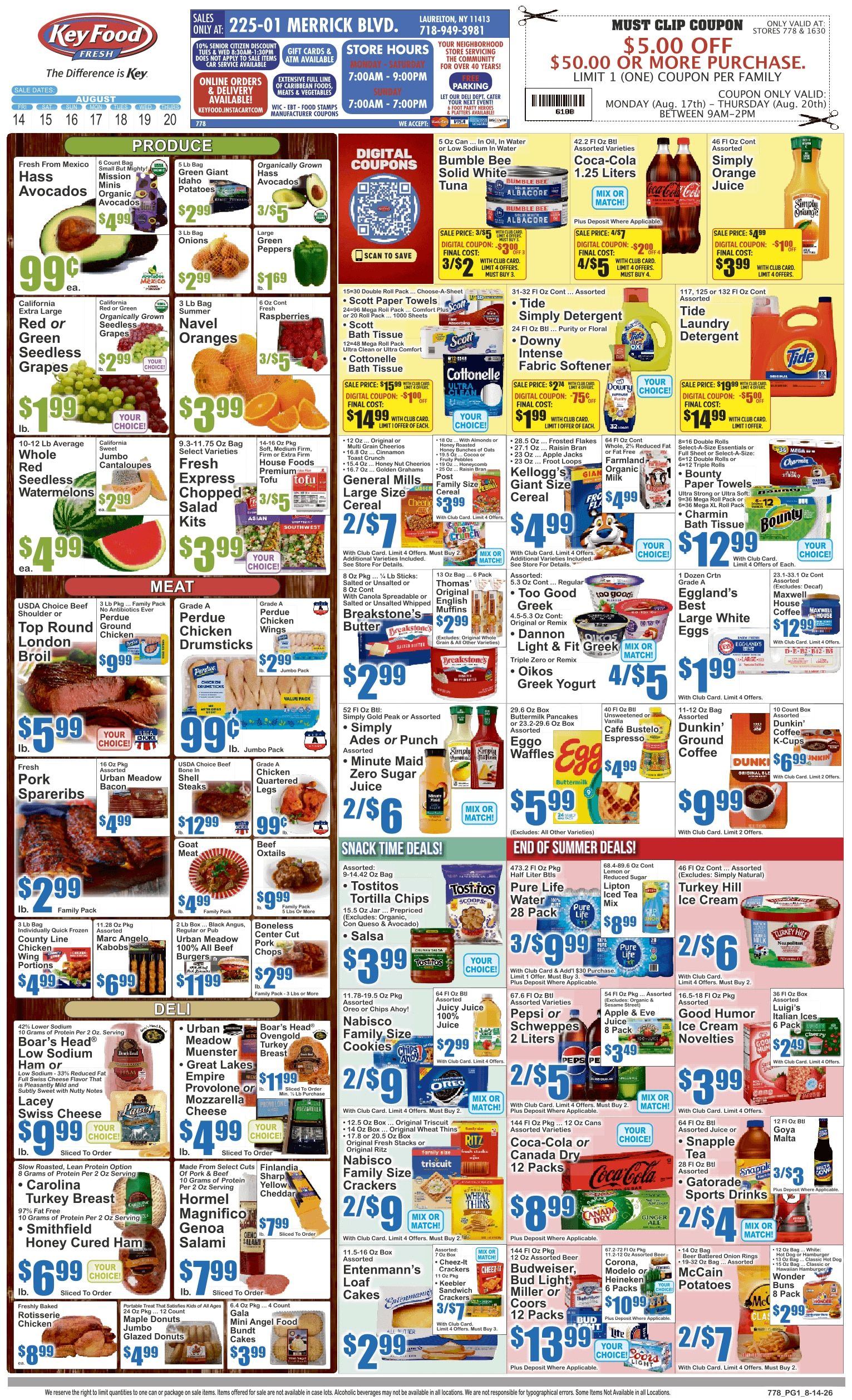 Key Food (Laurelton, NY) Weekly Ad August 14 - 20, 2026