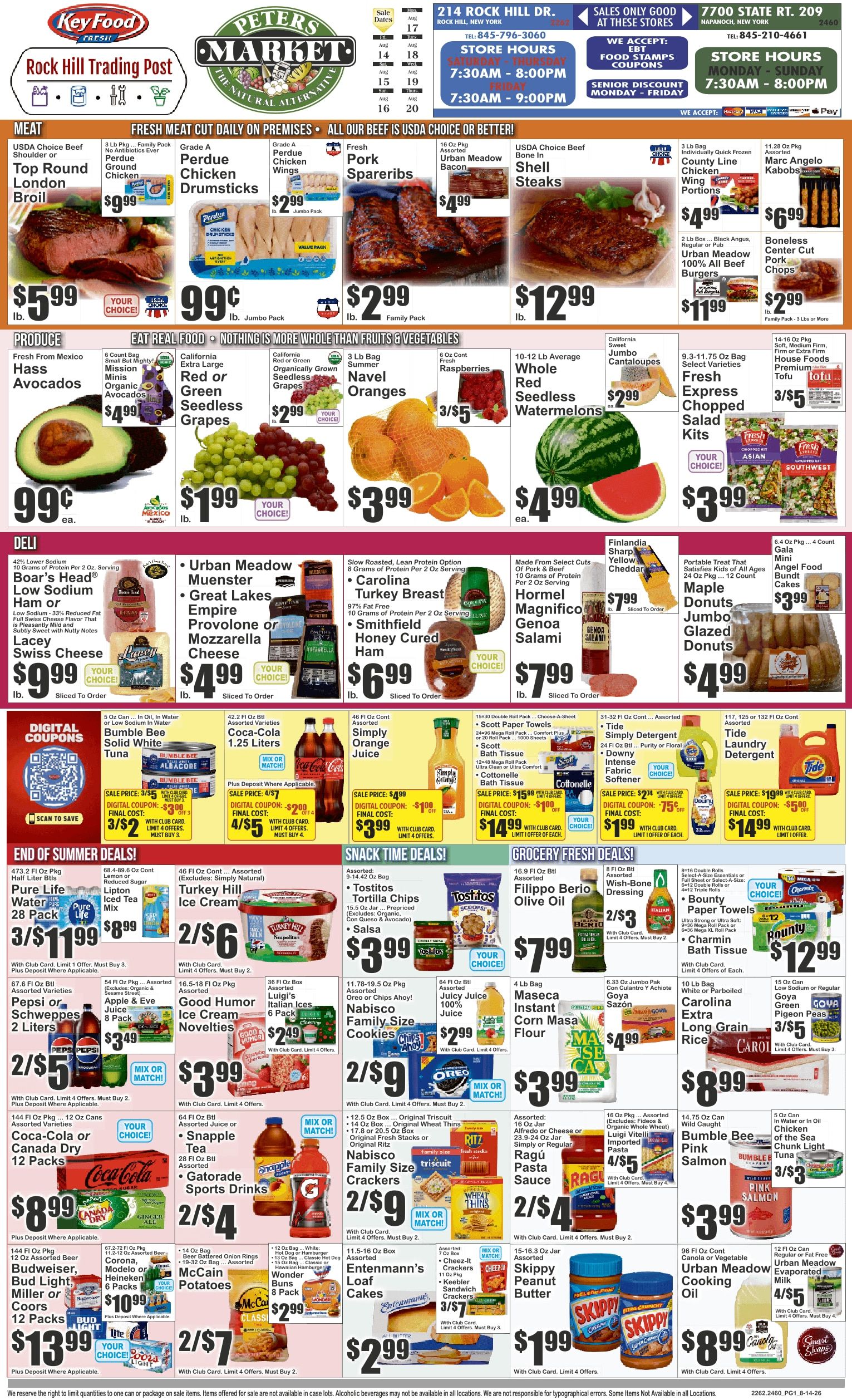 Key Food (Rock Hill, NY) Weekly Ad August 14 - 20, 2026