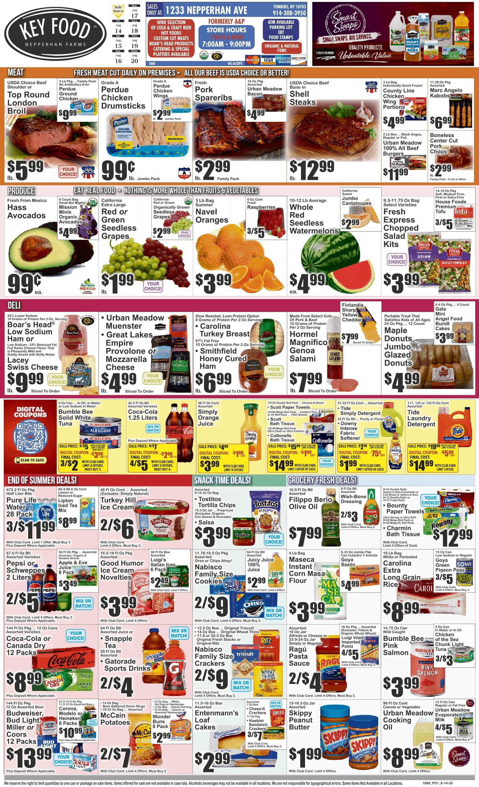 Key Food (Yonkers, NY) Weekly Ad August 14 - 20, 2026