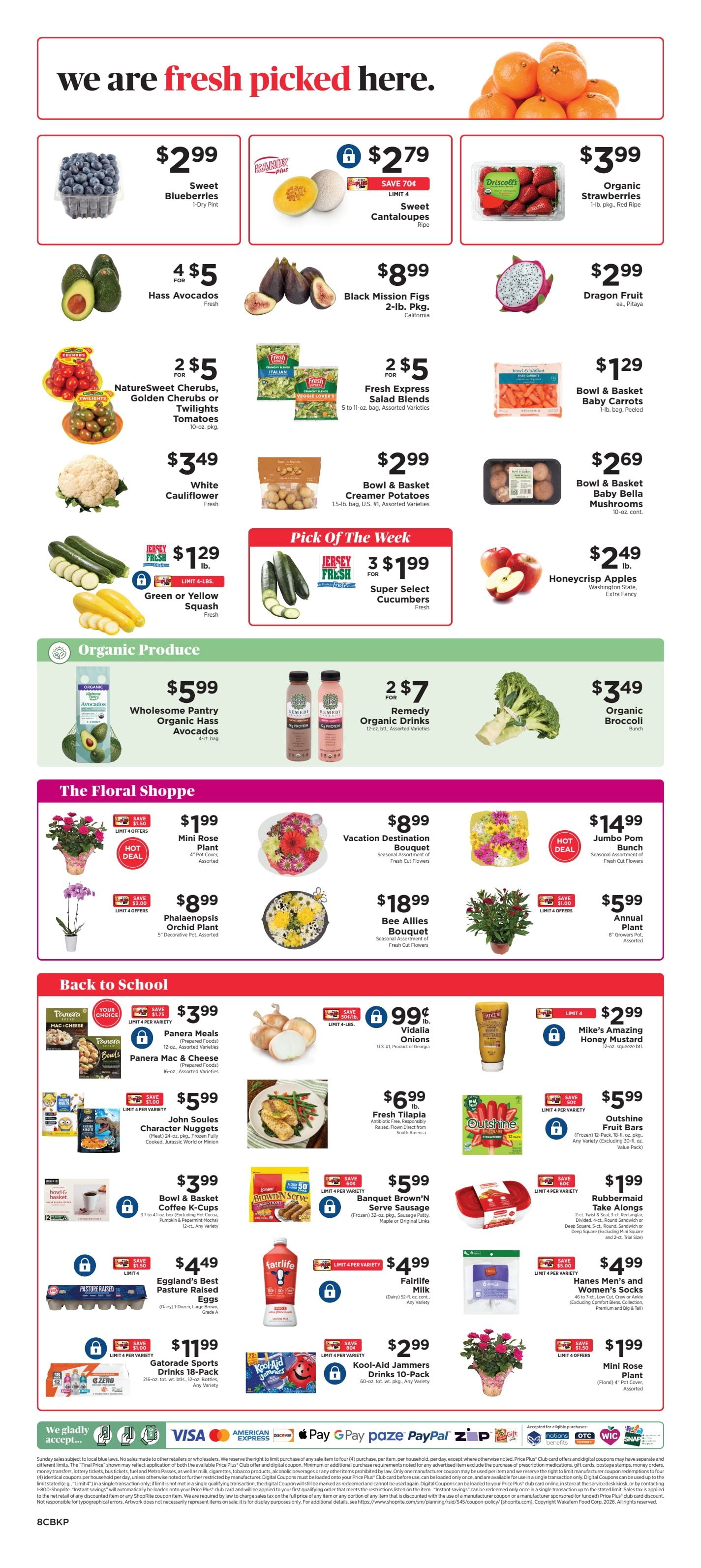 ShopRite (949 Beards Hill Rd, Aberdeen, MD) Weekly Ad August 14 - 20, 2026