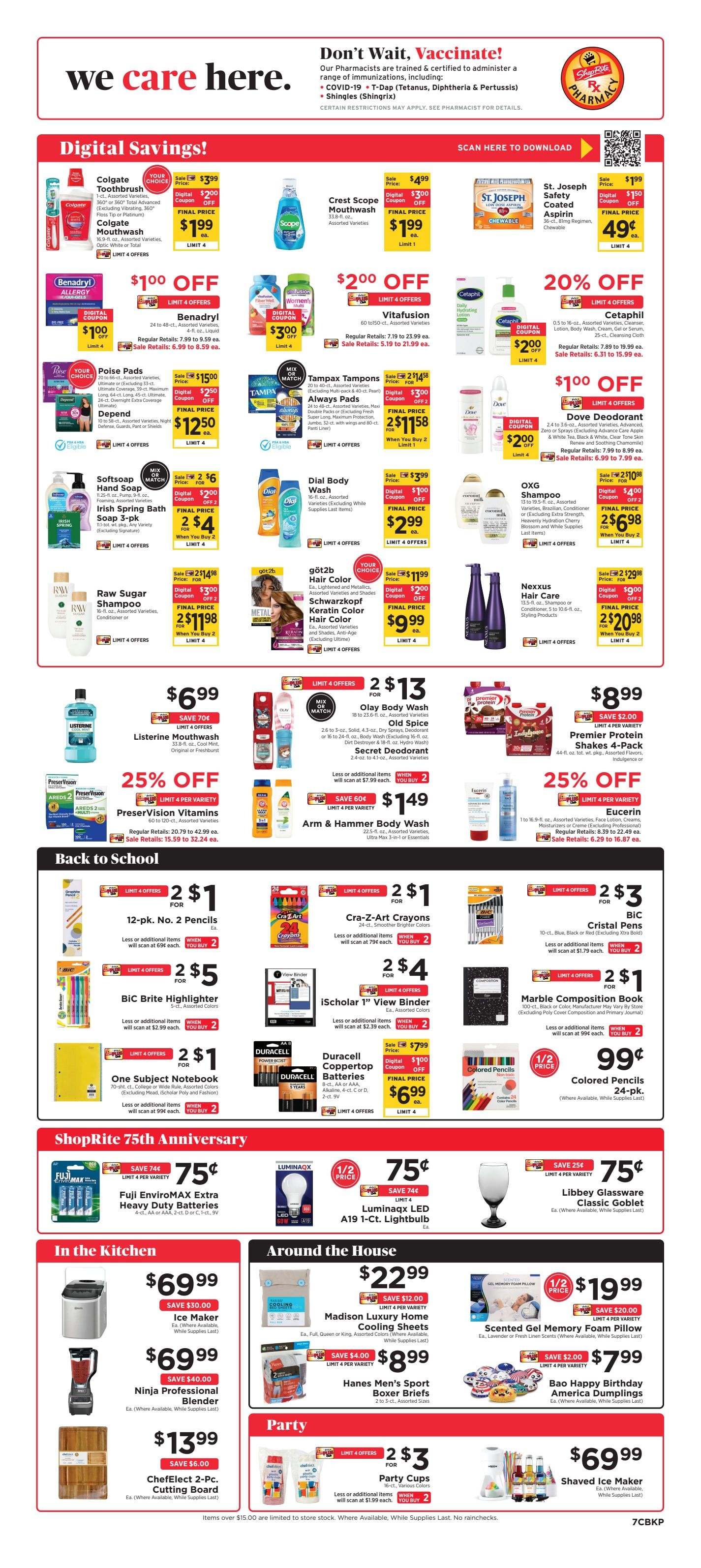 ShopRite (949 Beards Hill Rd, Aberdeen, MD) Weekly Ad August 14 - 20, 2026
