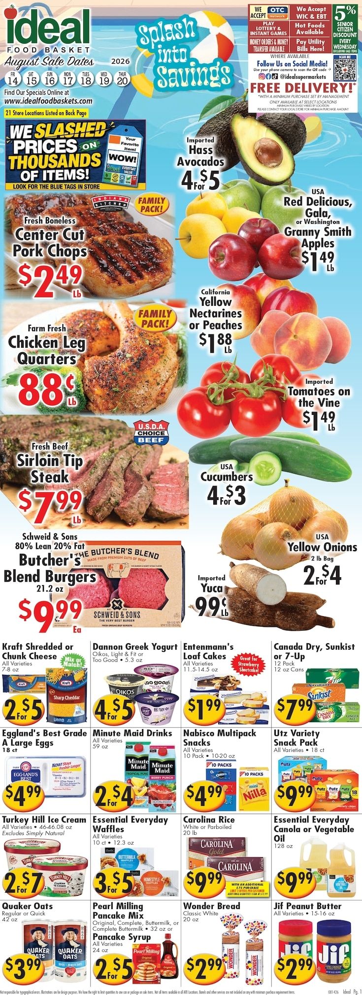 America's Food Basket (Connecticut, Rhode Island) Weekly Ad August 14 - 20, 2026