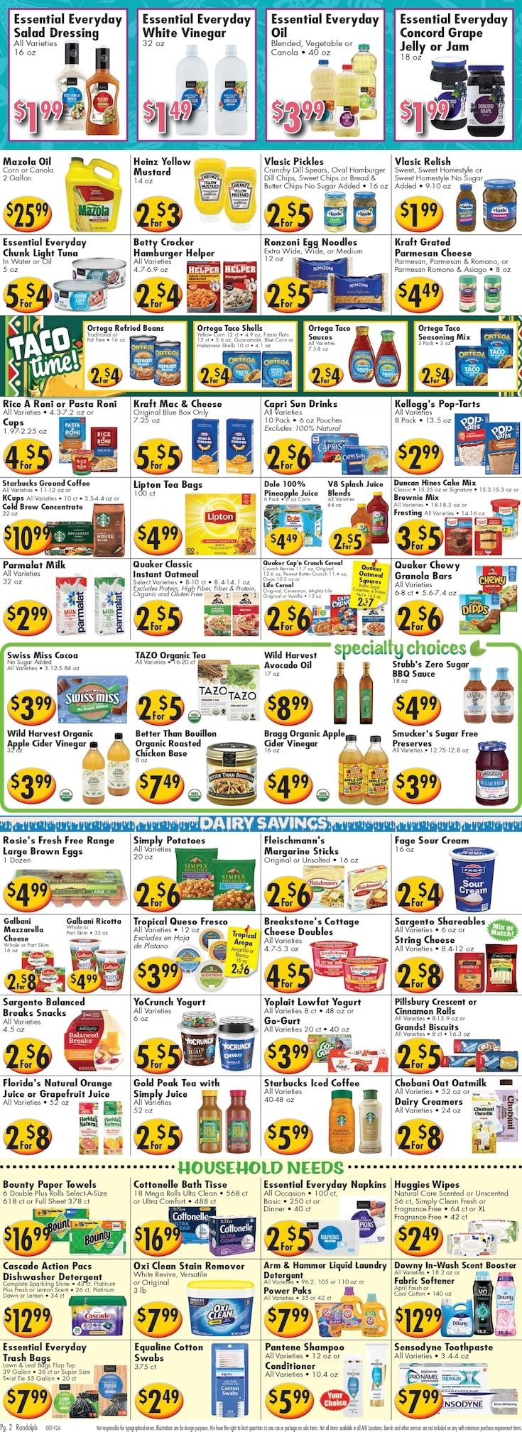 America's Food Basket (Randolph, MA) Weekly Ad August 14 - 20, 2026