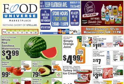 Food Universe (1559 Flatbush Avenue, Brooklyn, NY) Weekly Ad August 14 - 20, 2026