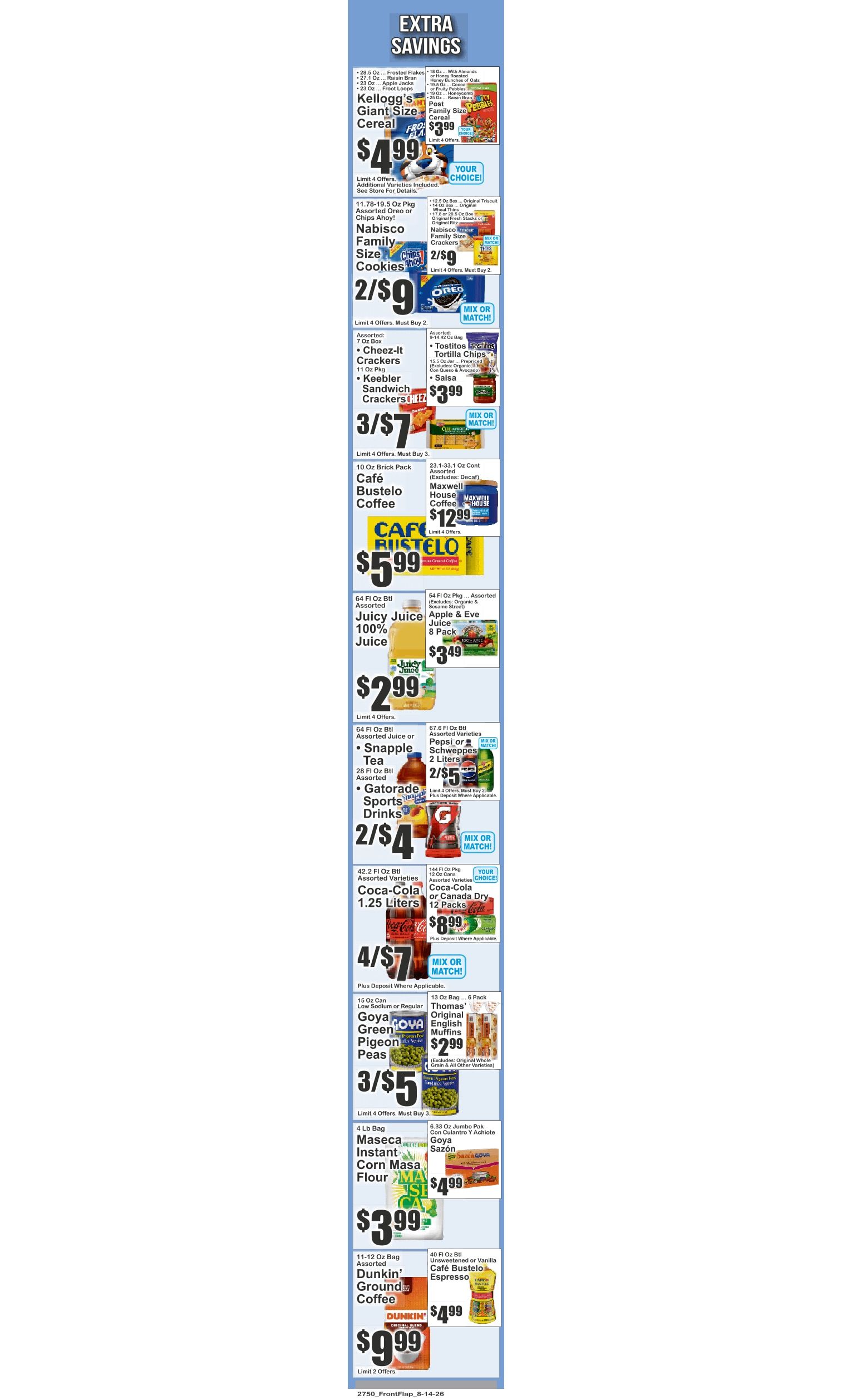 Food Universe (1559 Flatbush Avenue, Brooklyn, NY) Weekly Ad August 14 - 20, 2026