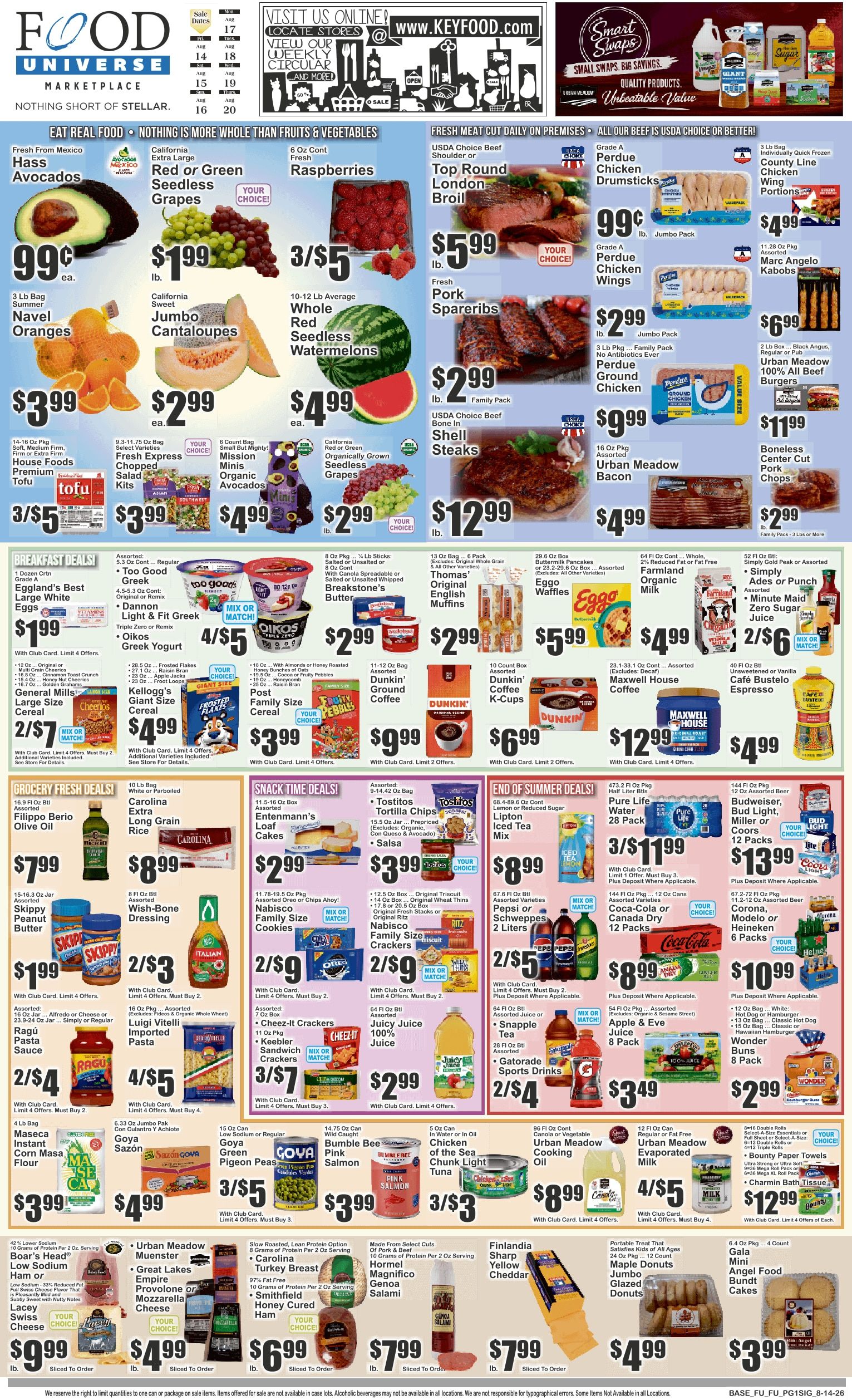 Food Universe (Forest Hills, NY) Weekly Ad August 14 - 20, 2026