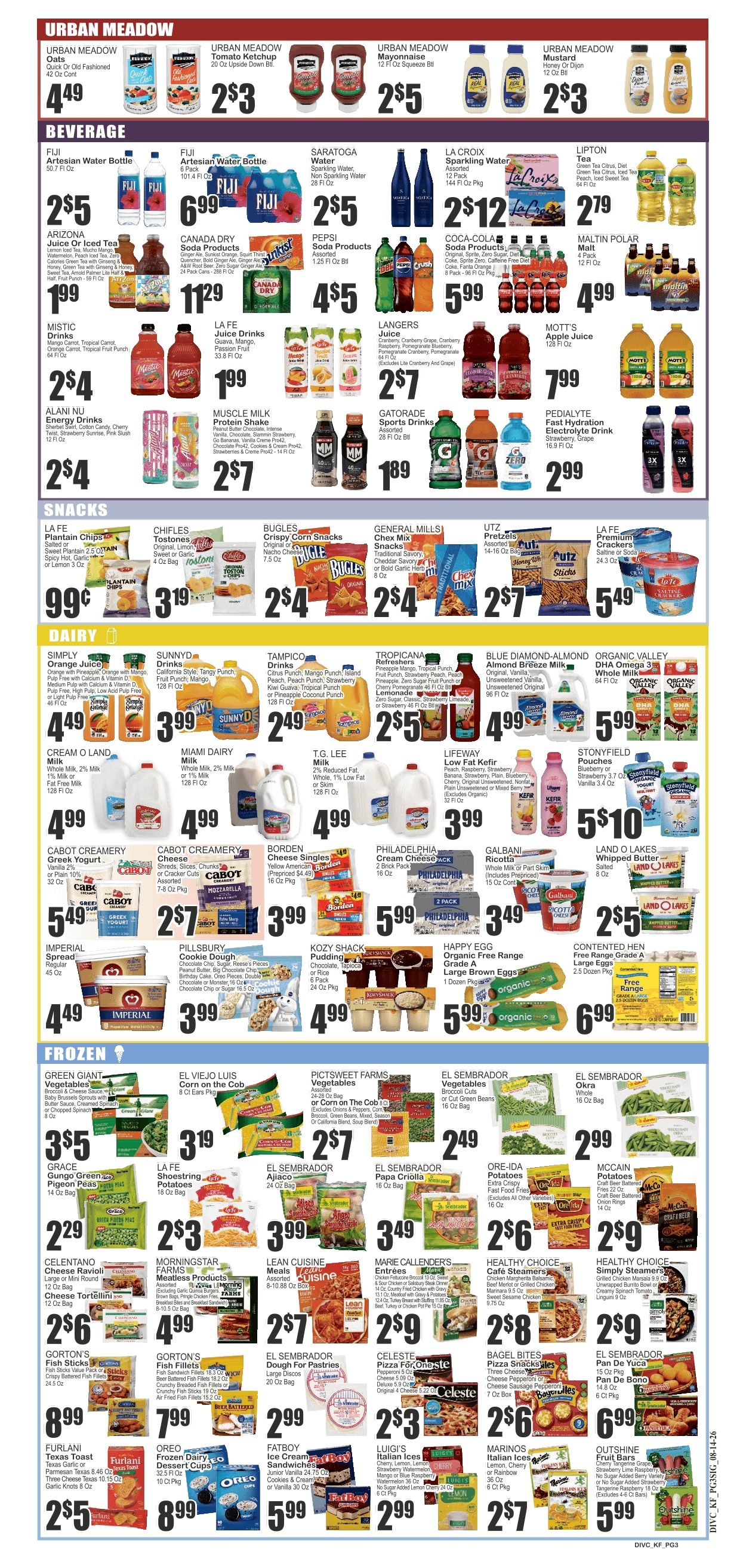 Food Universe (Lakeland, FL) Weekly Ad August 14 - 20, 2026