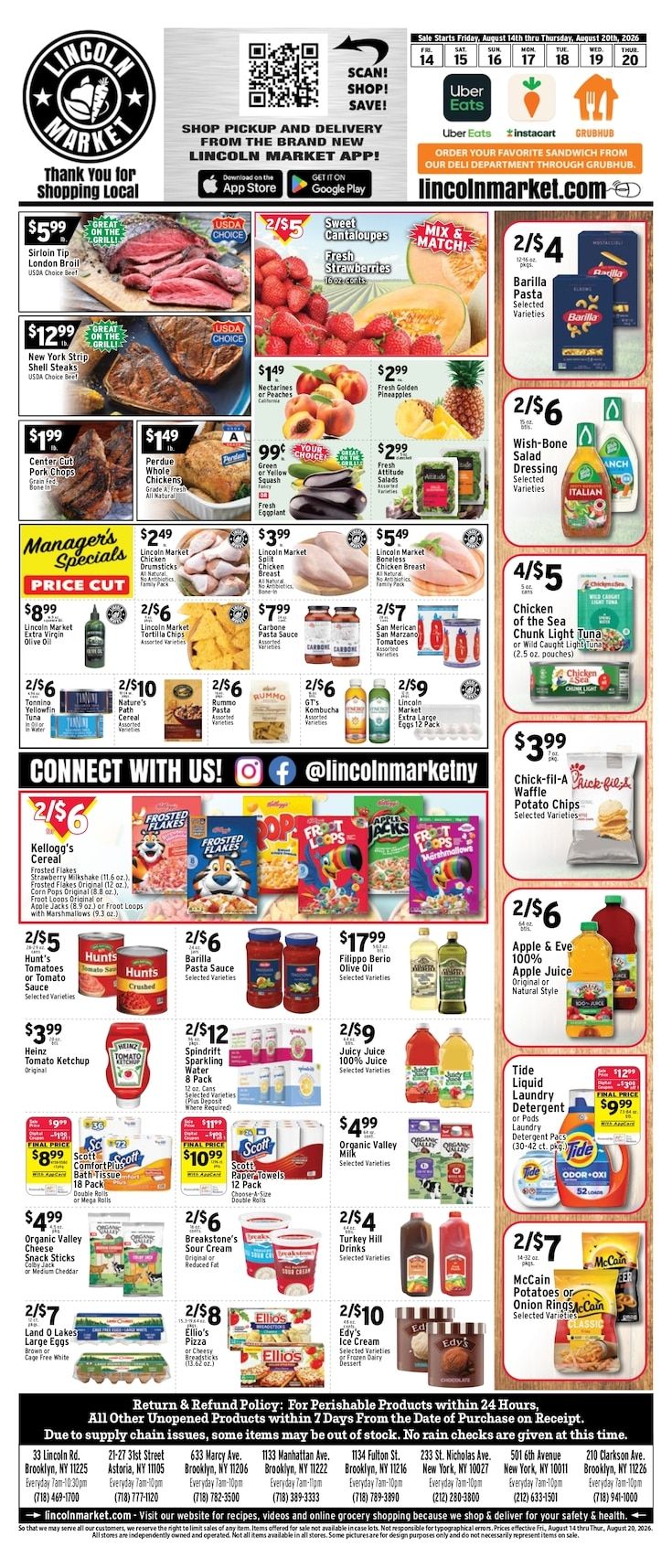 Lincoln Market Weekly Ad August 14 - 20, 2026