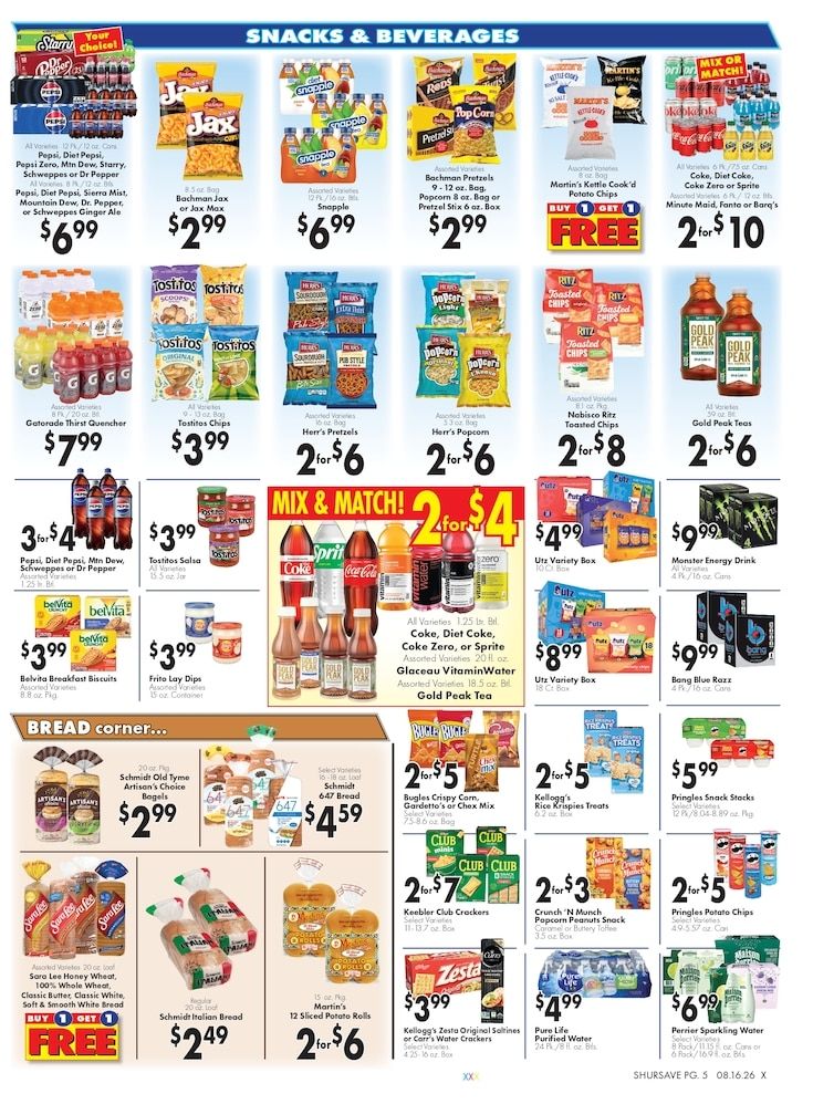 Zazzera's Supermarket ShurSave Weekly Ad August 16 - 22, 2026
