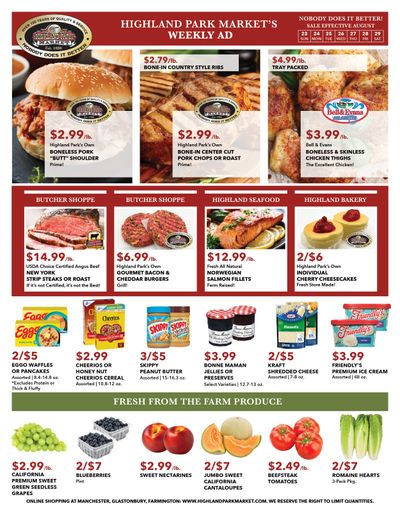 Highland Park Market Weekly Ad August 23 - 29, 2026