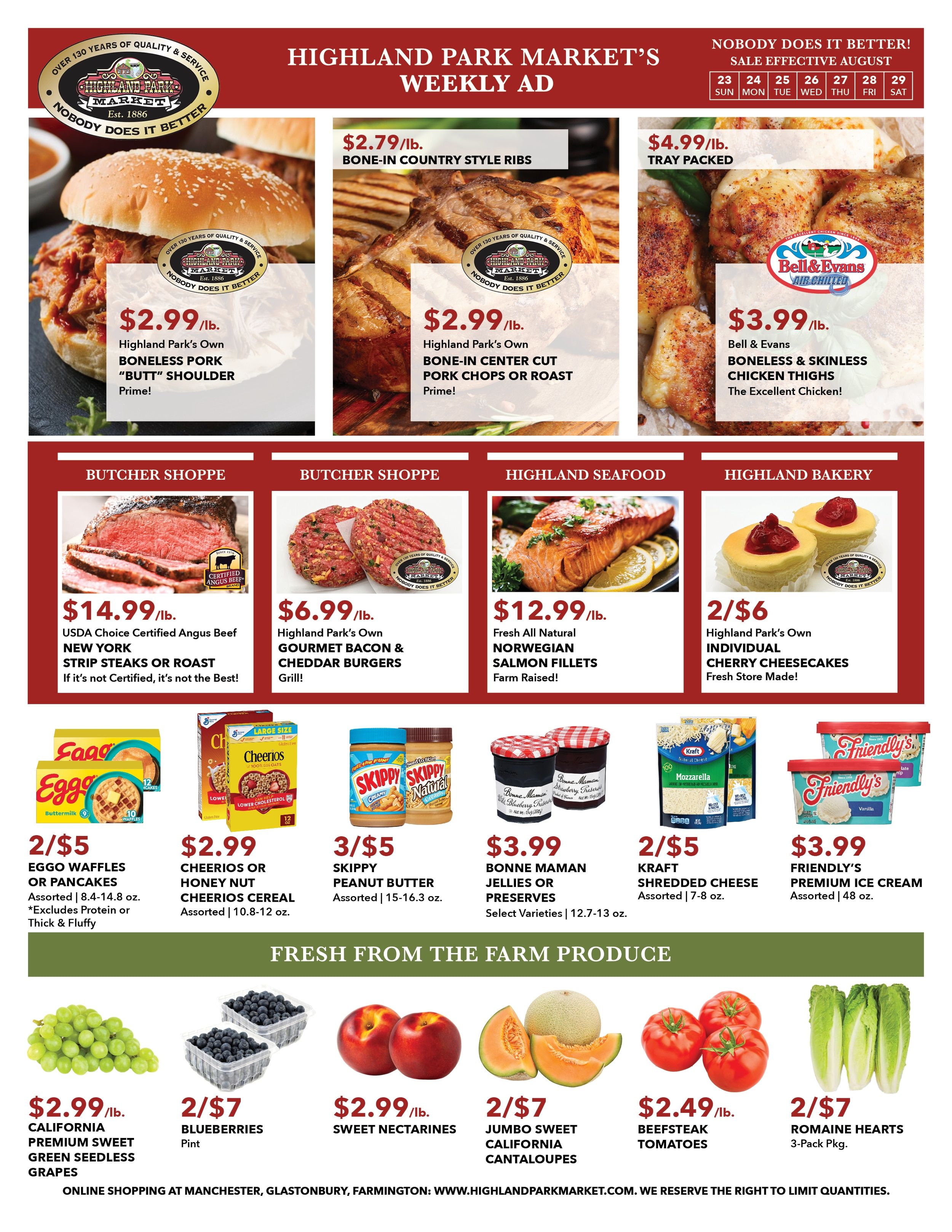 Highland Park Market Weekly Ad August 23 - 29, 2026