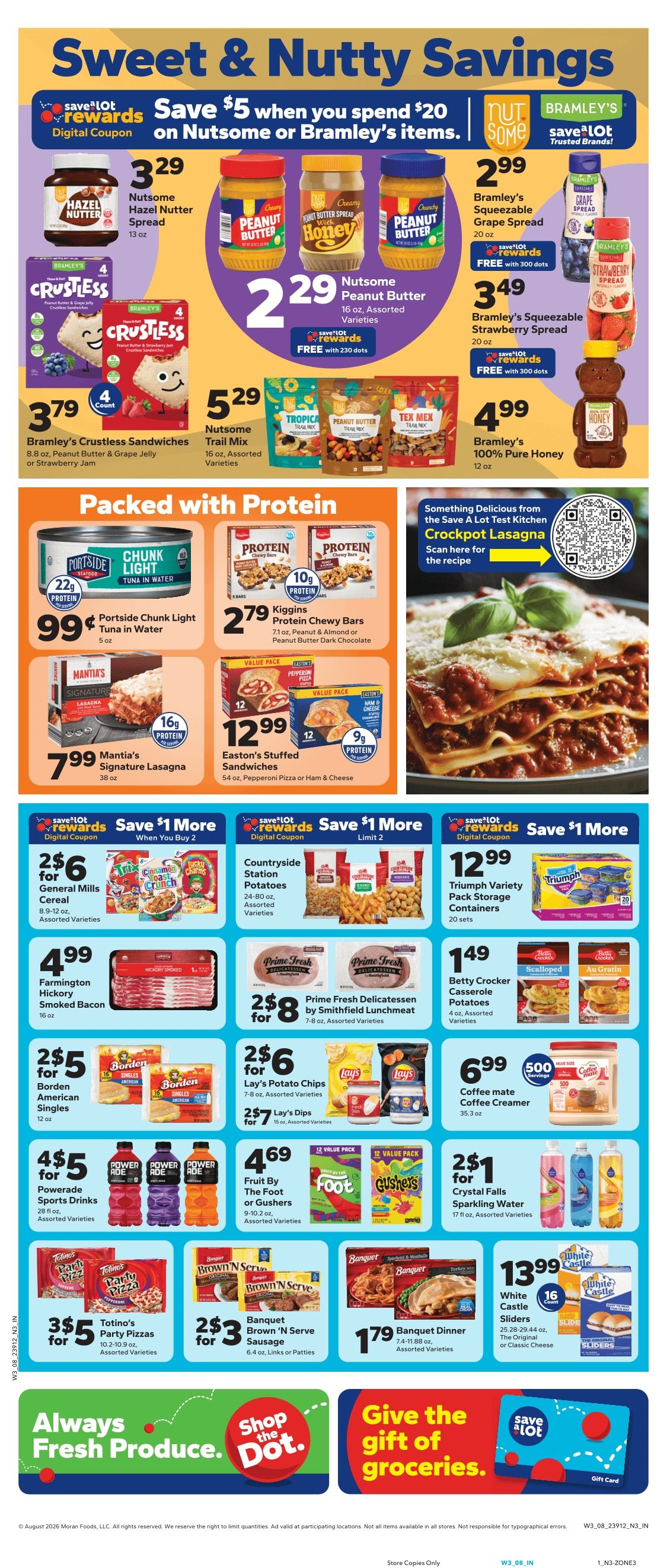 Save a Lot Food Stores (Benzonia and other locations, MI) Weekly Ad August 16 - 22, 2026