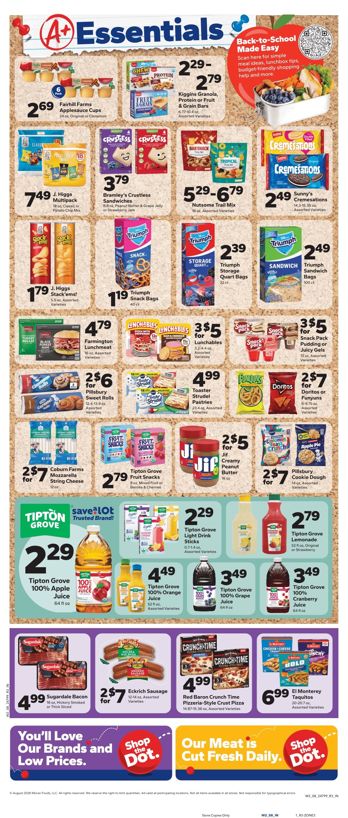 Save a Lot Food Stores (Cincinnati, OH) Weekly Ad August 12 - 18, 2026