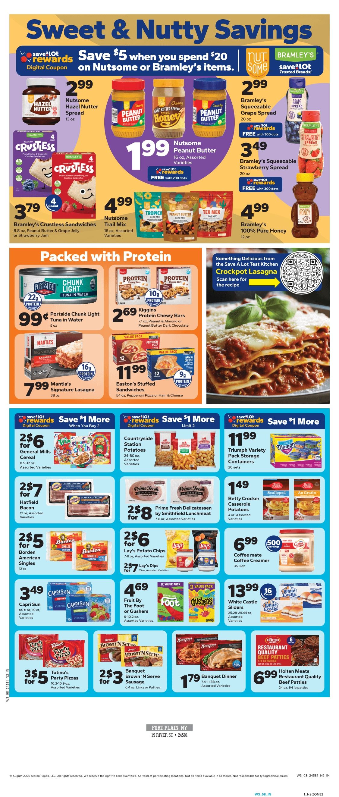 Save a Lot Food Stores (Fort Plain, NY) Weekly Ad August 16 - 22, 2026