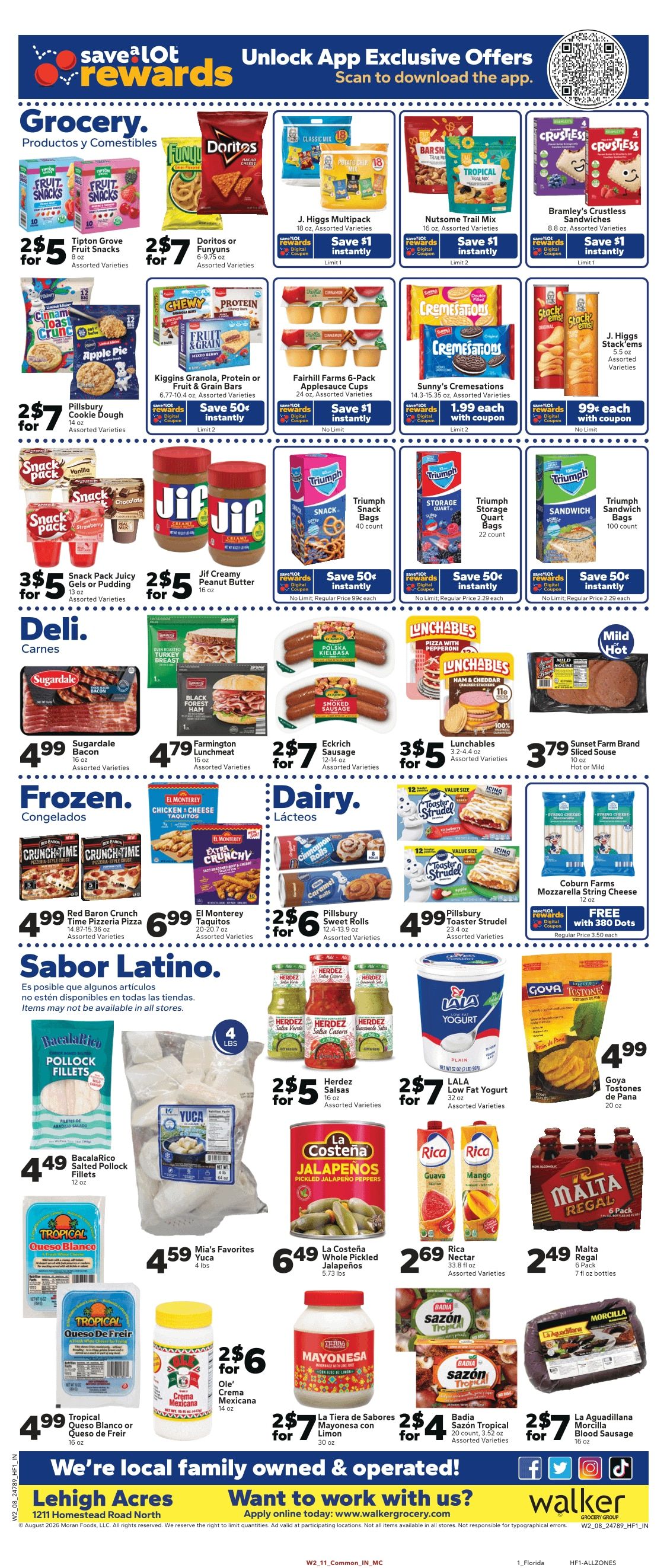 Save a Lot Food Stores (Lehigh Acres, FL) Weekly Ad August 12 - 18, 2026