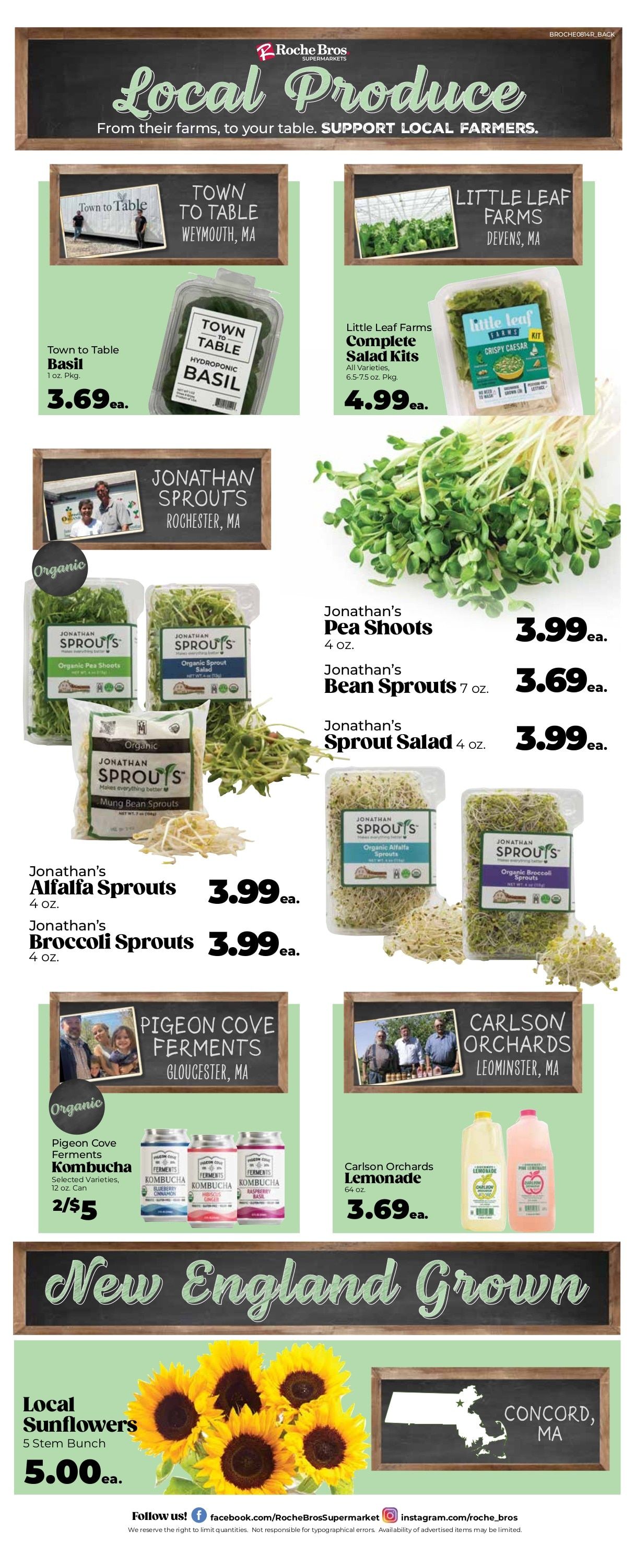 Roche Bros. Weekly Ad August 14 - 20, 2026