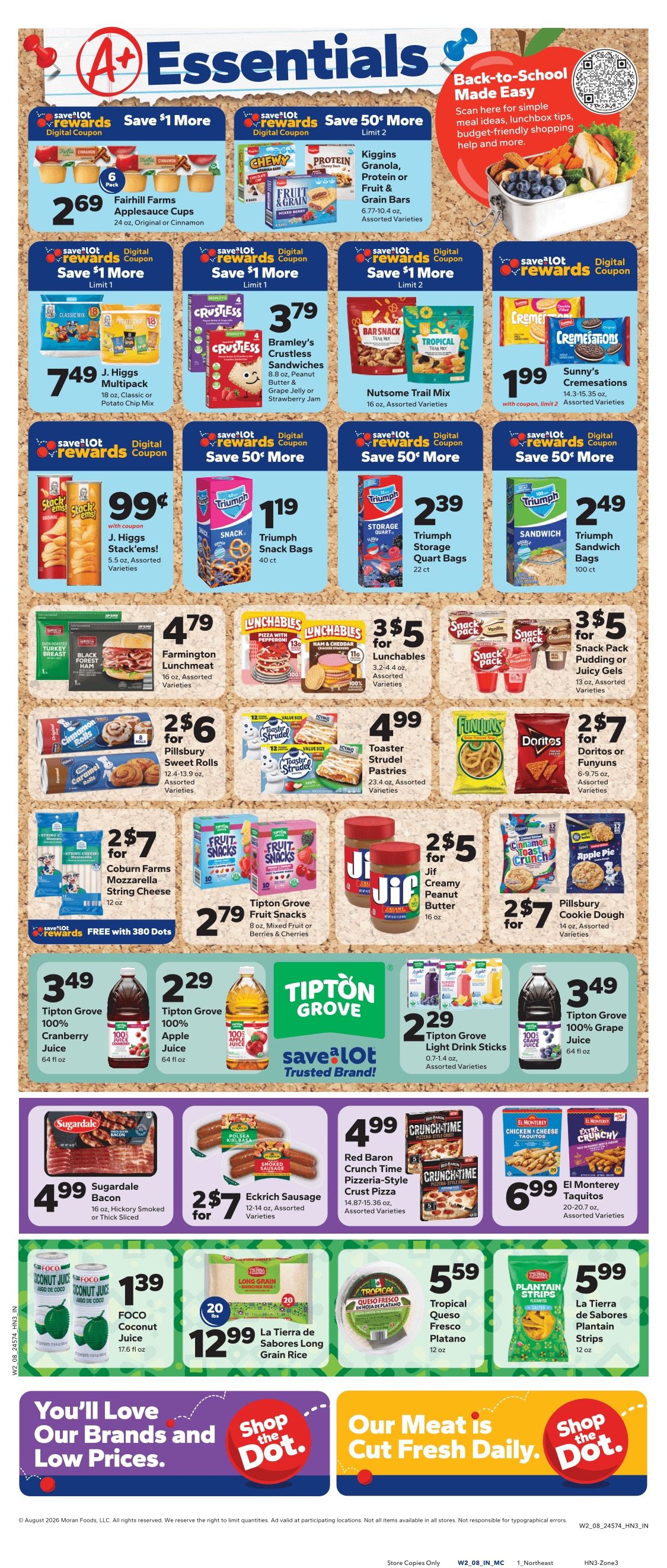 Save a Lot Food Stores (Seaford and other locations, DE) Weekly Ad August 12 - 18, 2026
