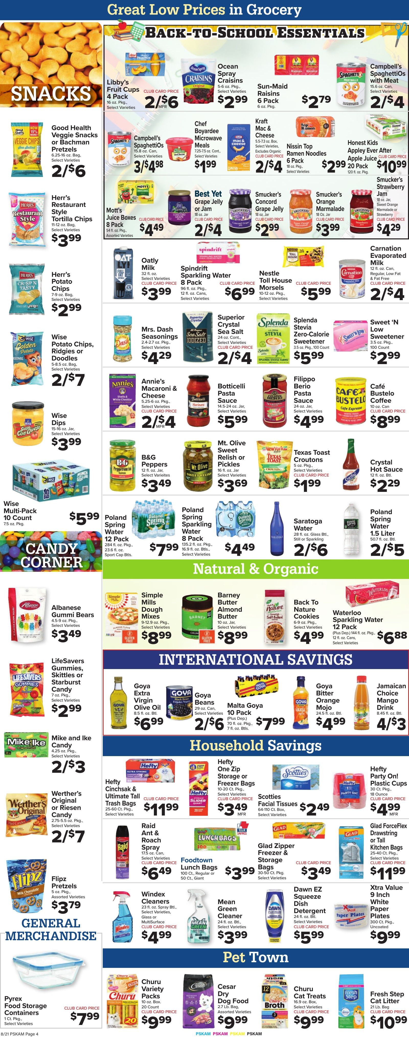 Foodtown Weekly Ad August 21 - 27, 2026