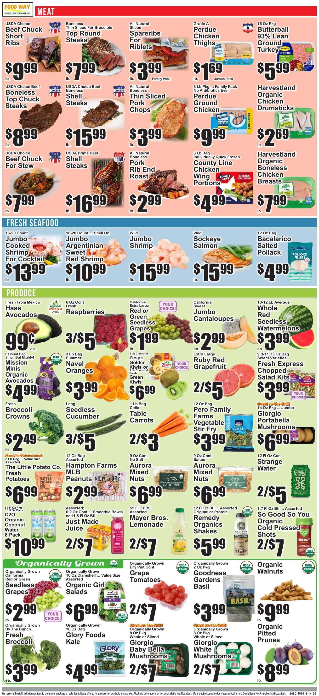 Food Way Weekly Ad August 14 - 20, 2026