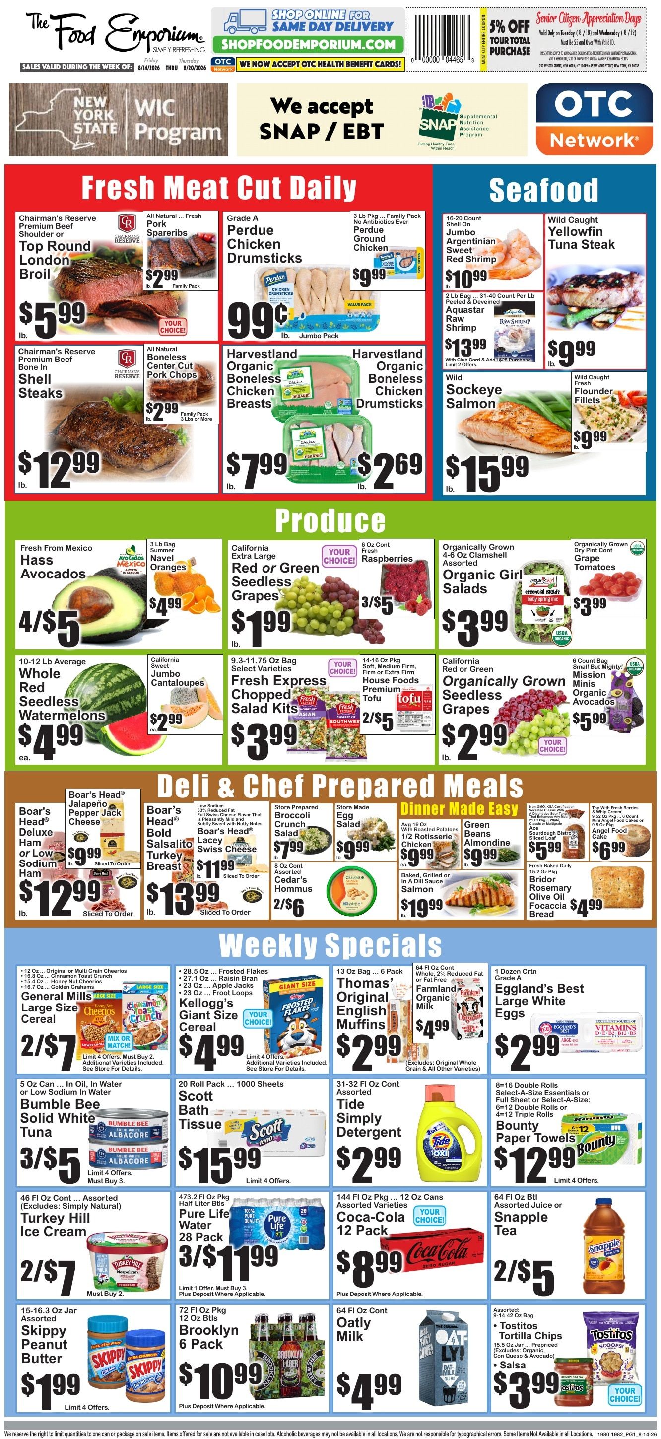 The Food Emporium Weekly Ad August 14 - 20, 2026