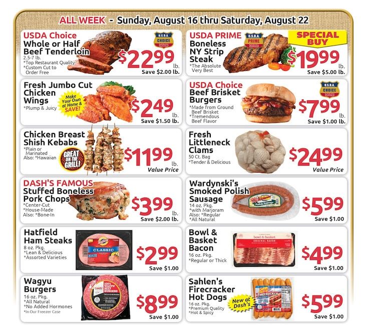 Dash's Market Weekly Ad August 16 - 22, 2026