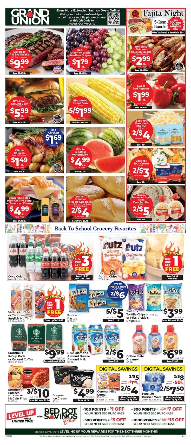 Grand Union (Rutland, VT) Weekly Ad August 16 - 22, 2026