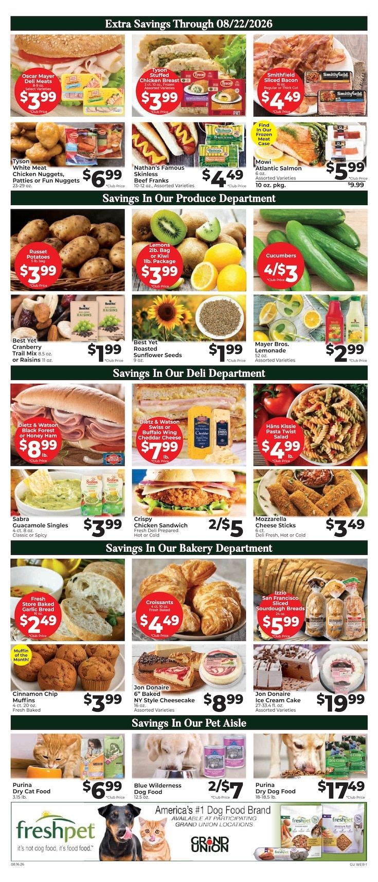 Grand Union (Rutland, VT) Weekly Ad August 16 - 22, 2026