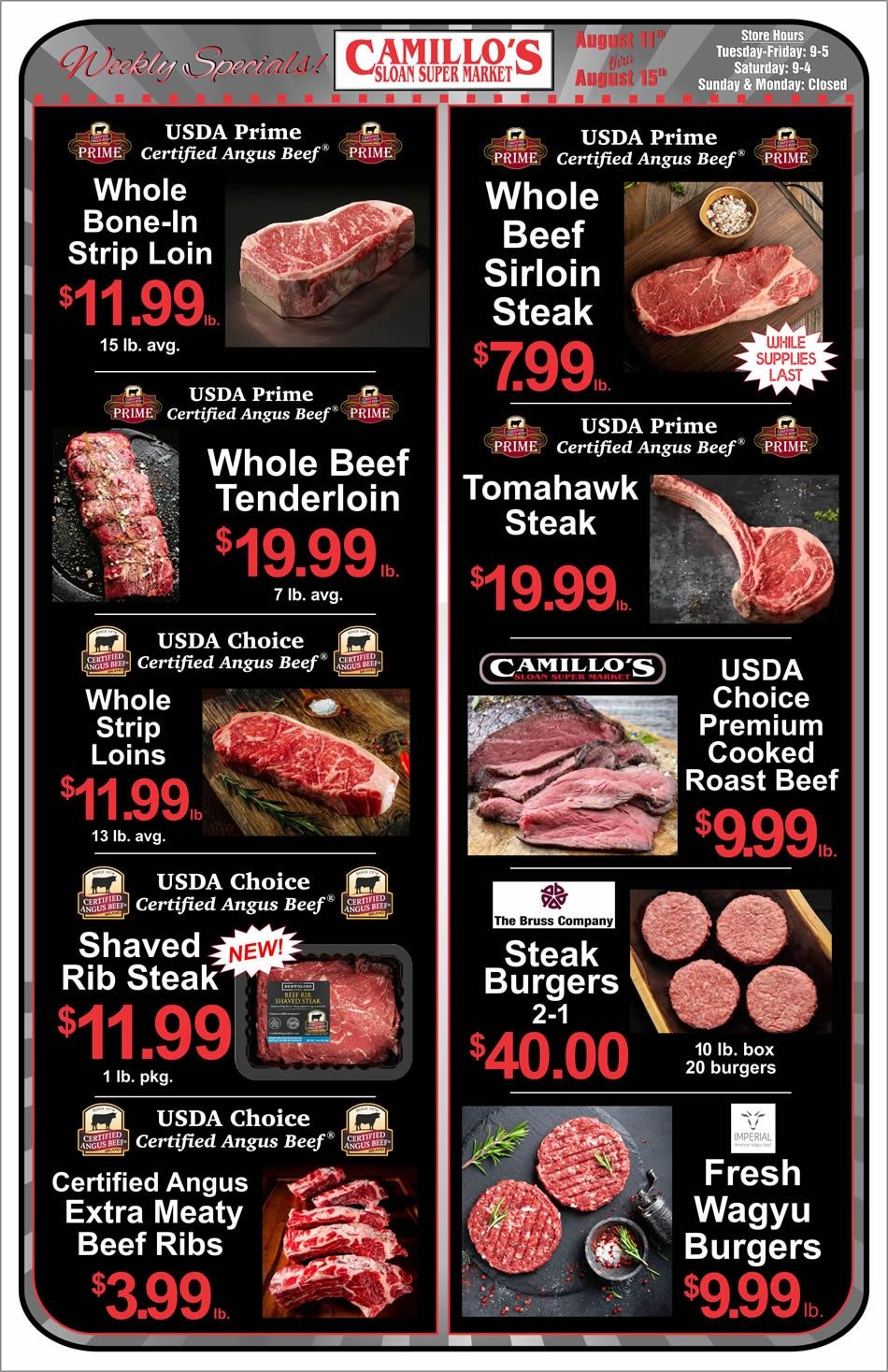 Sloan Super Market Weekly Ad August 16 - 22, 2026