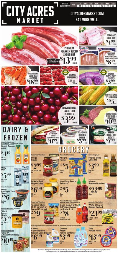 City Acres Market Weekly Ad August 13 - 19, 2026