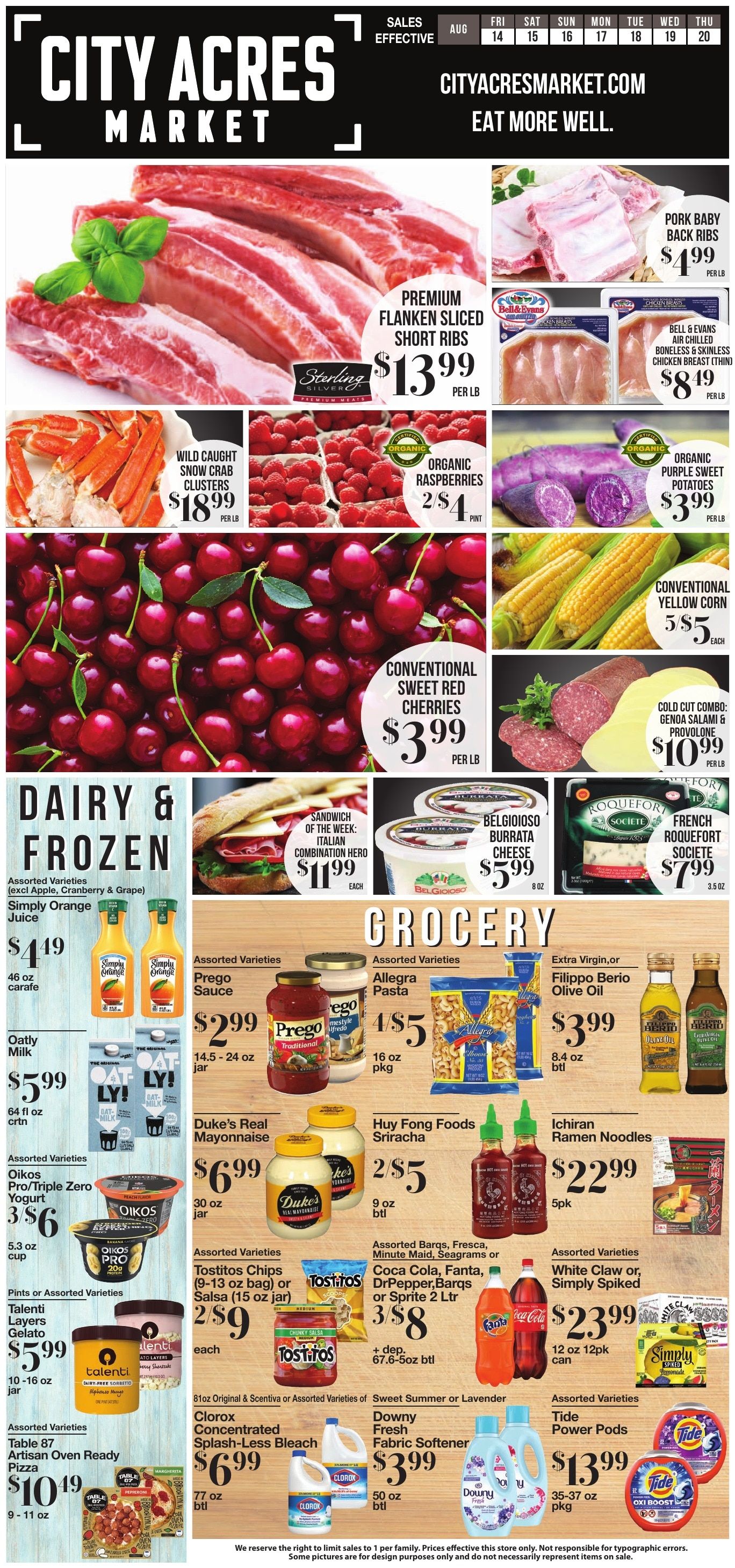 City Acres Market Weekly Ad August 13 - 19, 2026