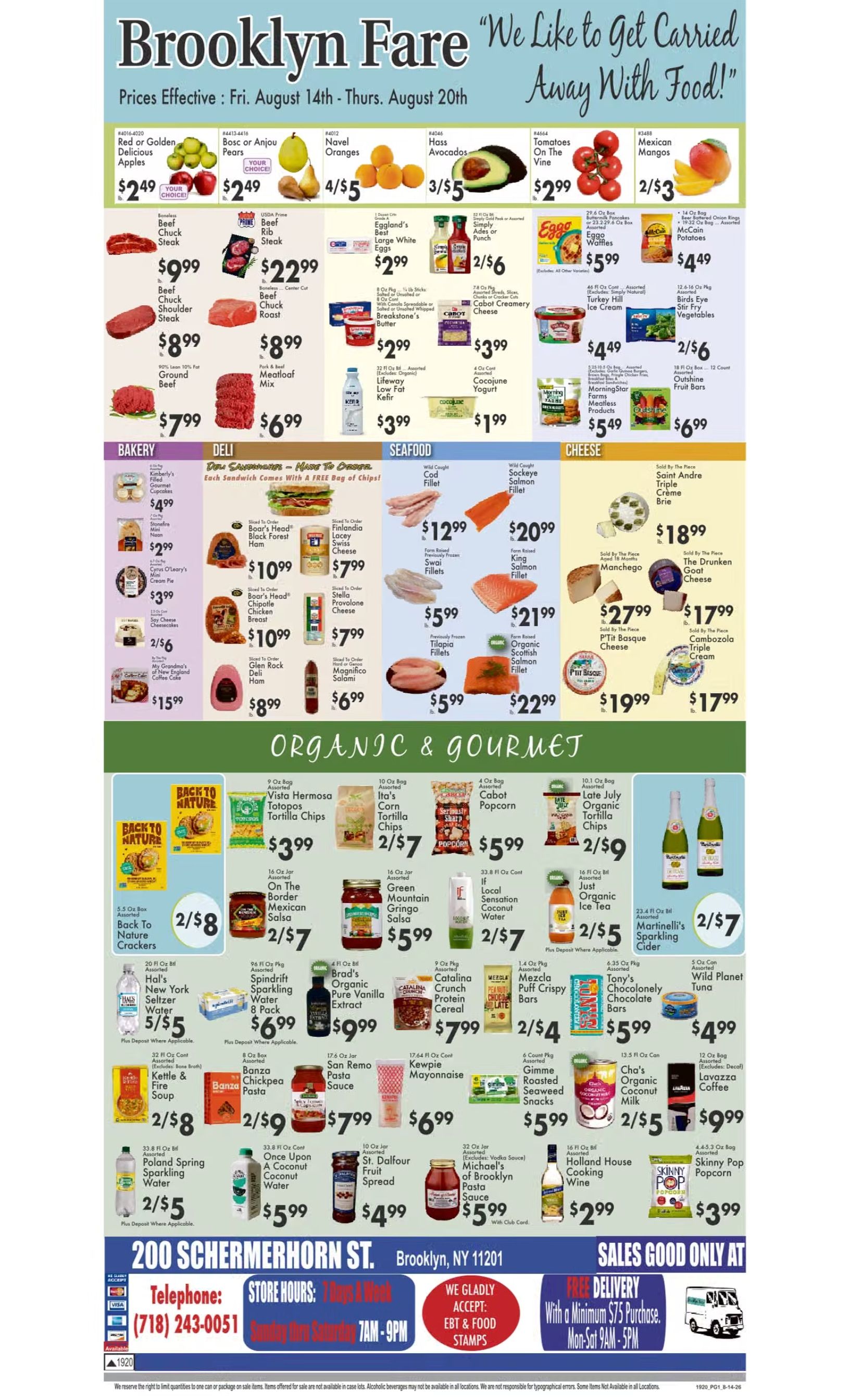 Brooklyn Fare Weekly Ad August 14 - 20, 2026