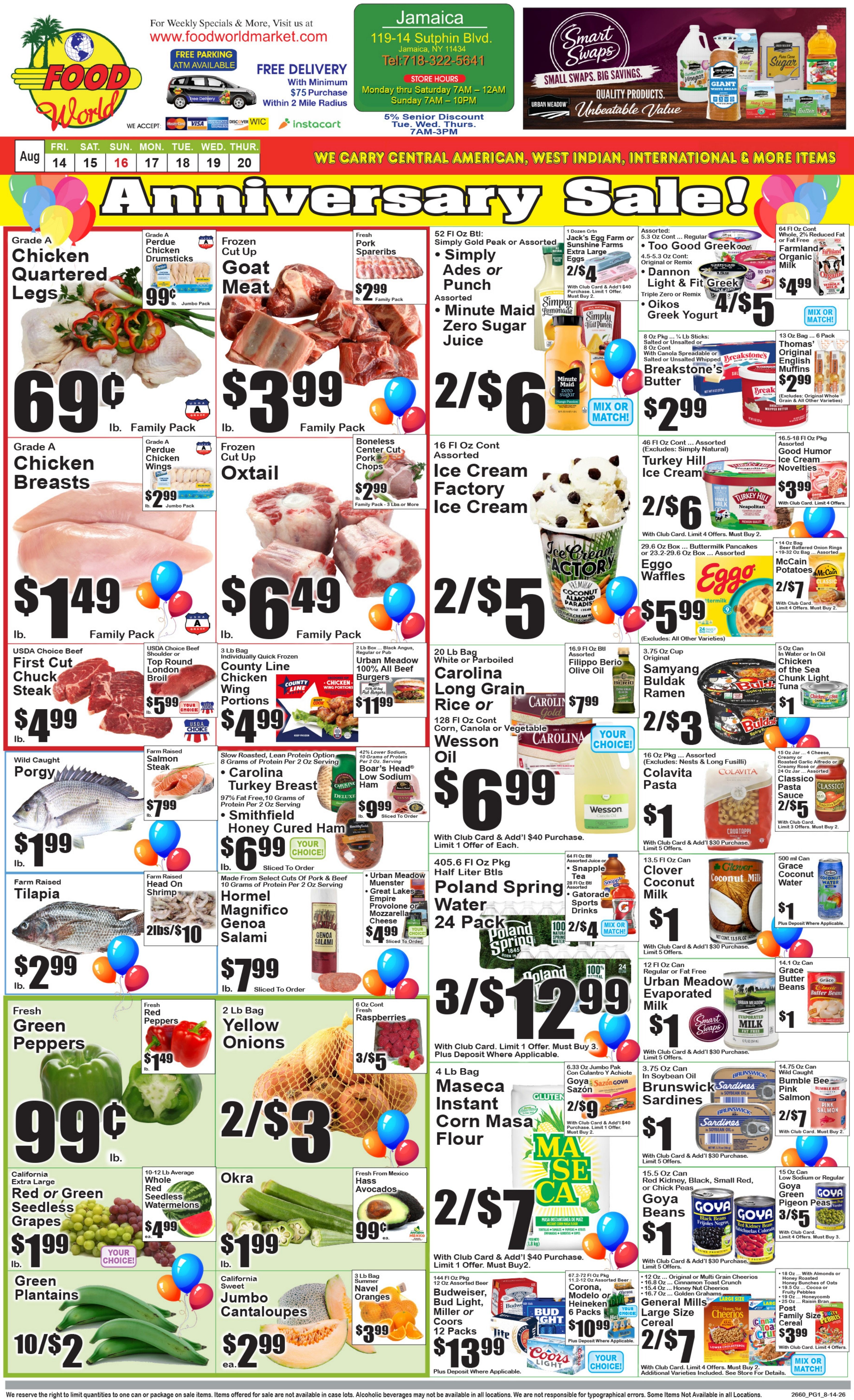 Food World Supermarket Weekly Ad August 14 - 20, 2026