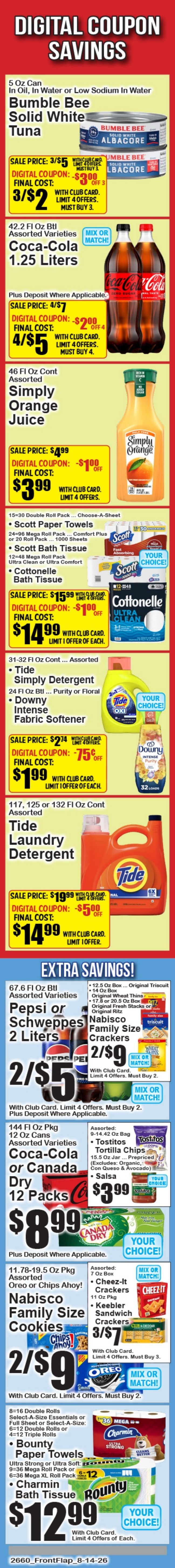 Food World Supermarket Weekly Ad August 14 - 20, 2026