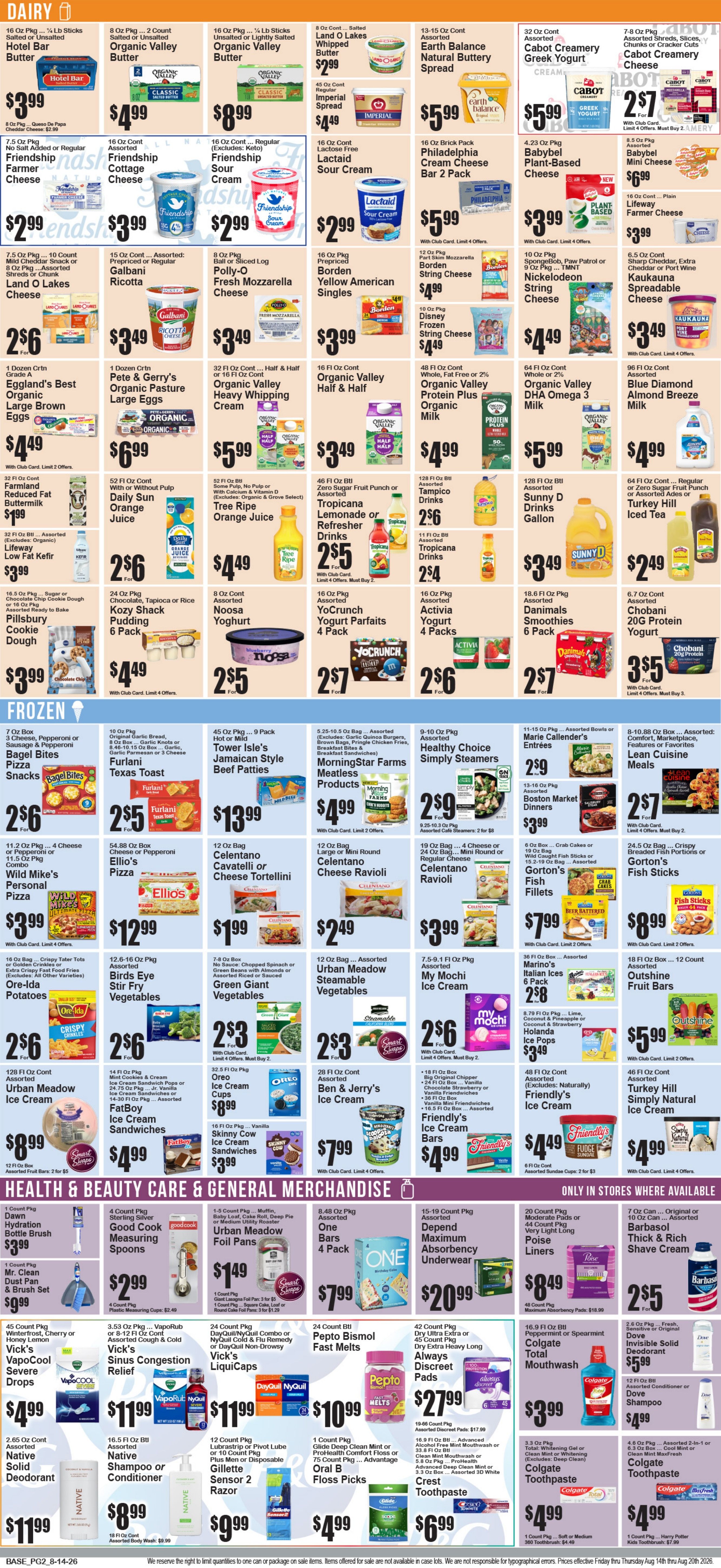 Food World Supermarket Weekly Ad August 14 - 20, 2026