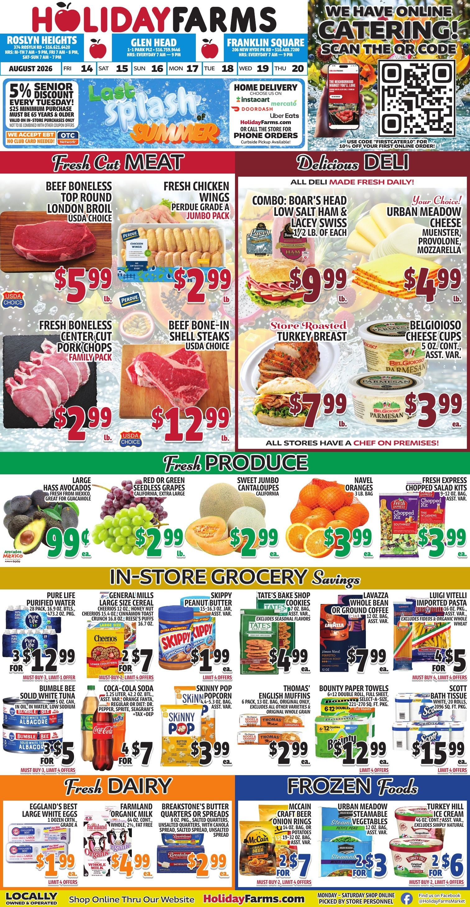 Holiday Farms Weekly Ad August 14 - 20, 2026