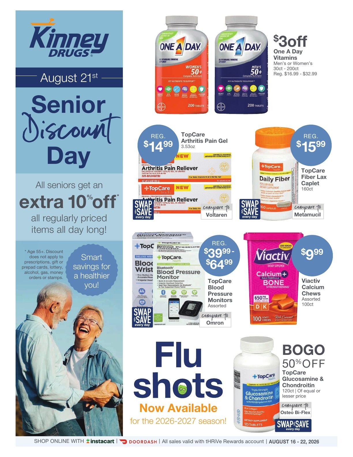 Kinney Drugs Weekly Ad August 16 - 22, 2026