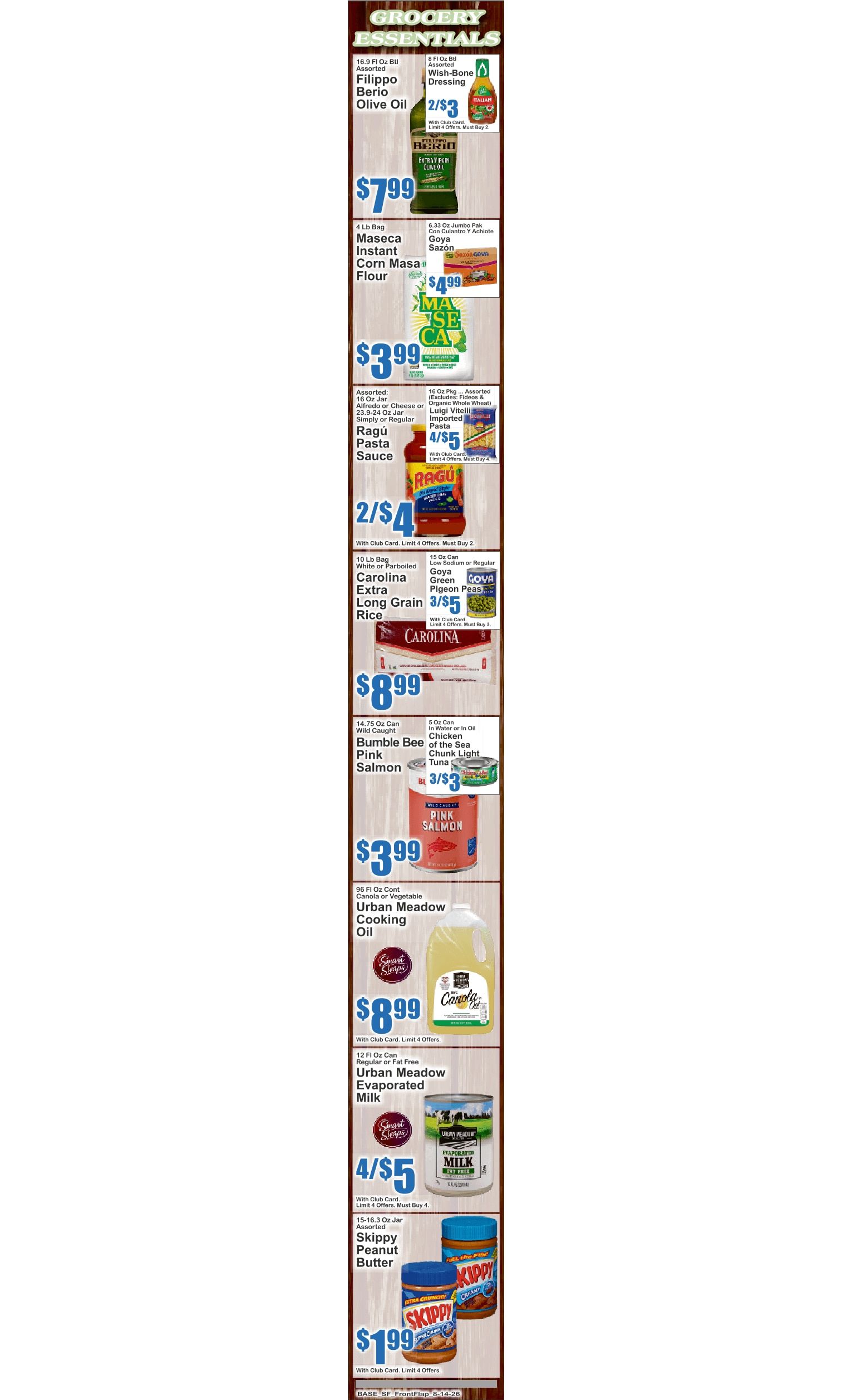 Dumbo Market (New York, NY) Key Food Weekly Ad August 14 - 20, 2026