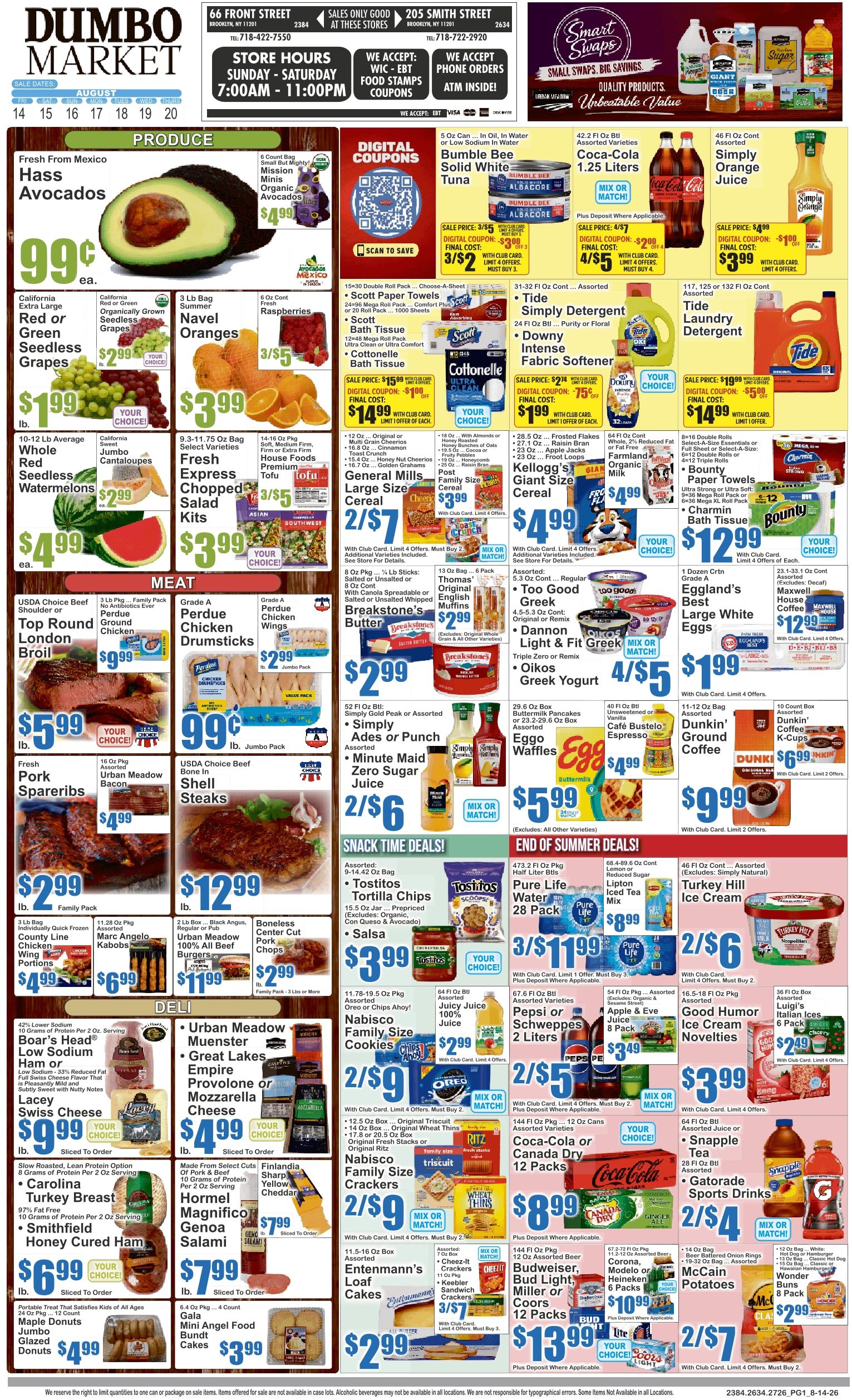Dumbo Market Key Food Weekly Ad August 14 - 20, 2026
