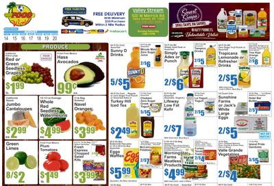 Food World Supermarket (Valley Stream, NY) Key Food Weekly Ad August 14 - 20, 2026