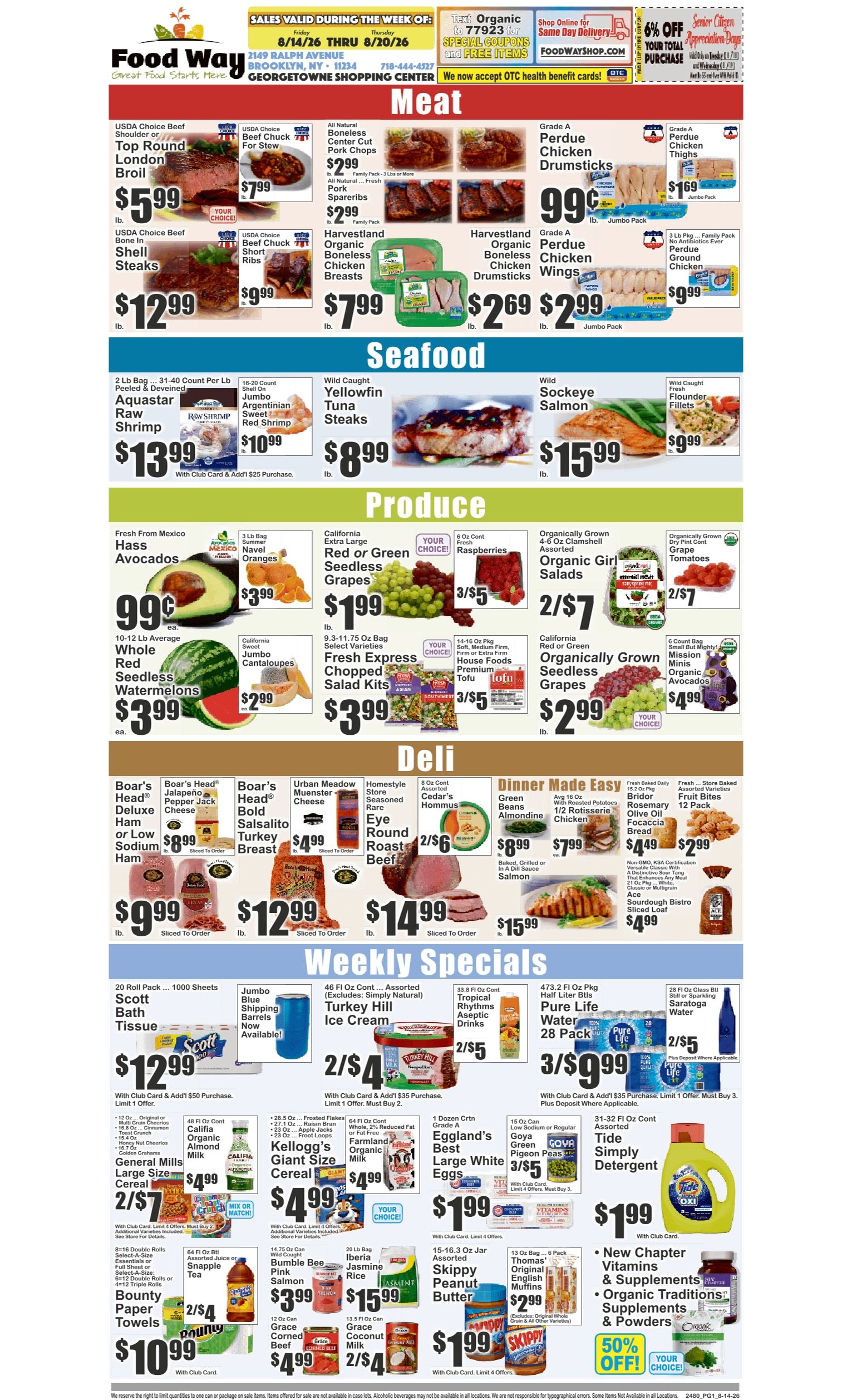 Food Way (2149 Ralph Avenue, Brooklyn, NY) Key Food Weekly Ad August 14 - 20, 2026