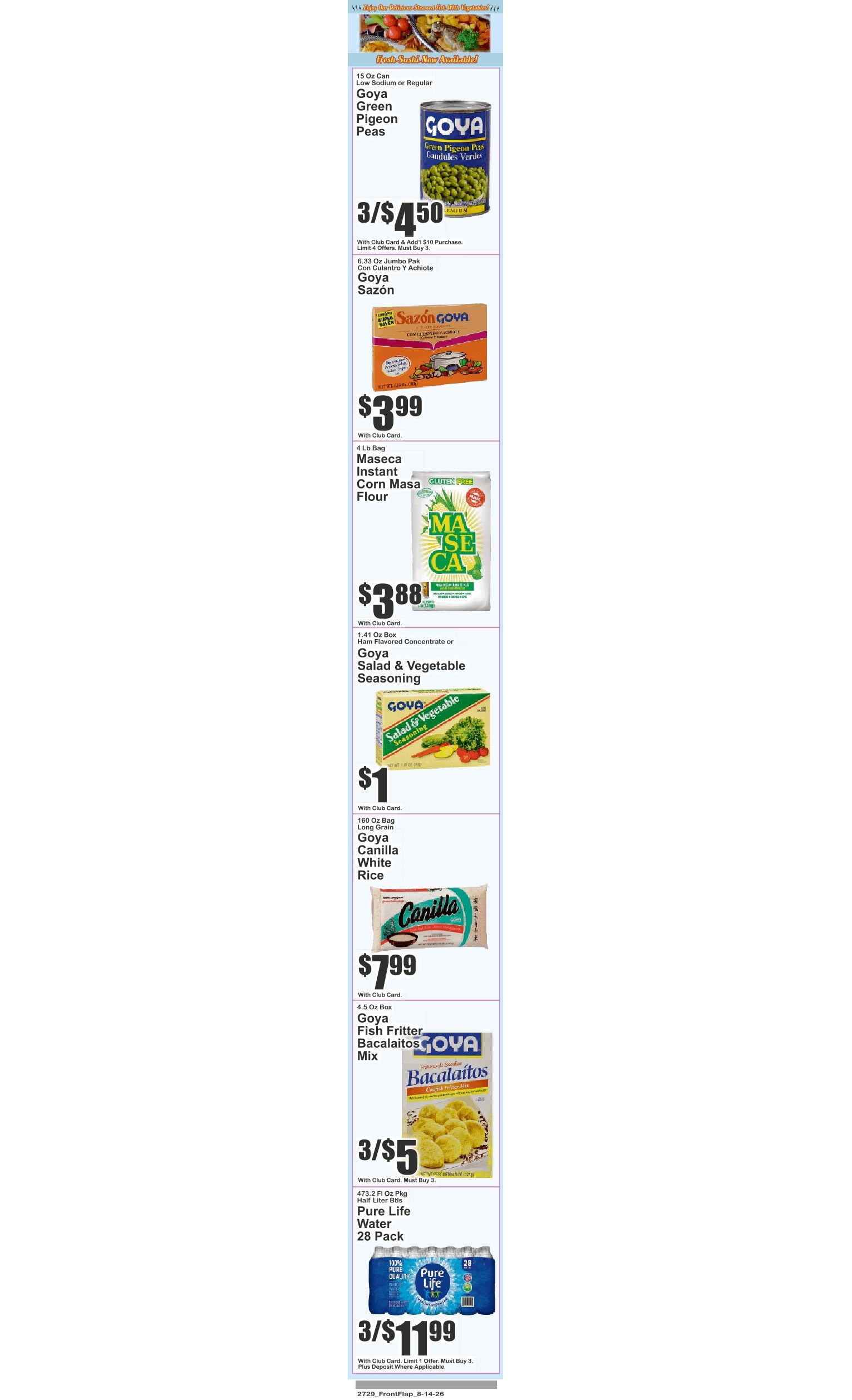 Golden Mango (2300 Randall Avenue, Bronx, NY) Key Food Weekly Ad August 14 - 20, 2026