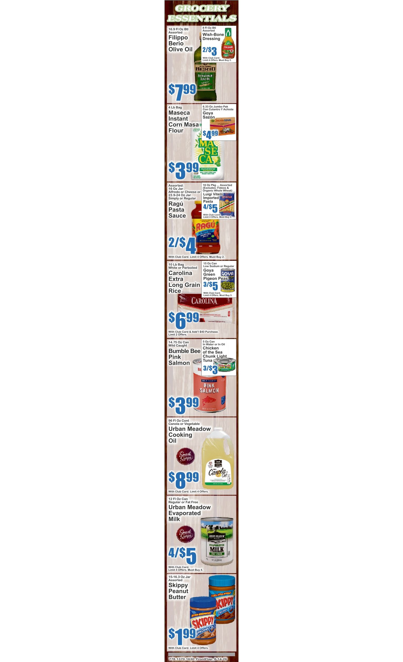 Urban Market (653 Nostrand Ave, Brooklyn, NY) Key Food Weekly Ad August 14 - 20, 2026