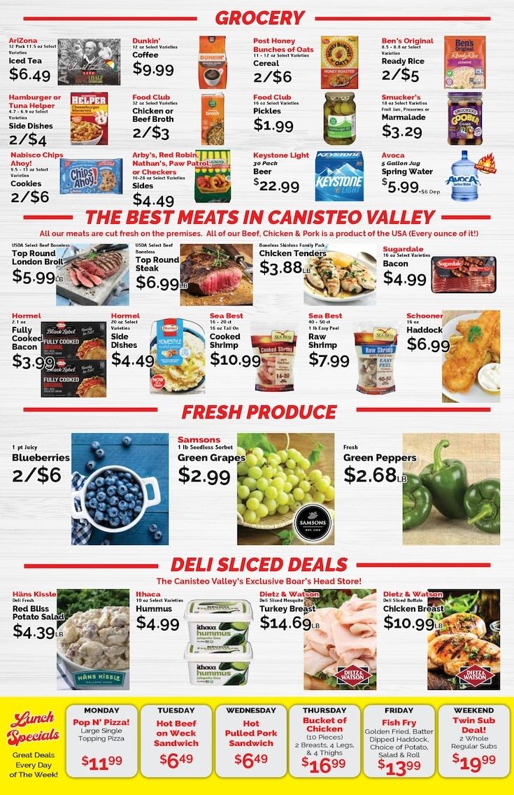 Canisteo Shurfine Weekly Ad August 14 - 20, 2026