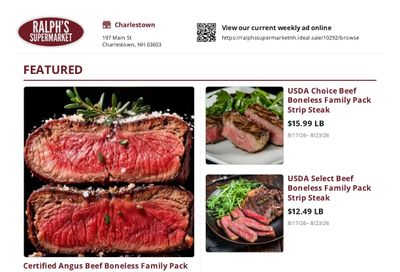 Ralph's Supermarket Weekly Ad August 17 - 23, 2026