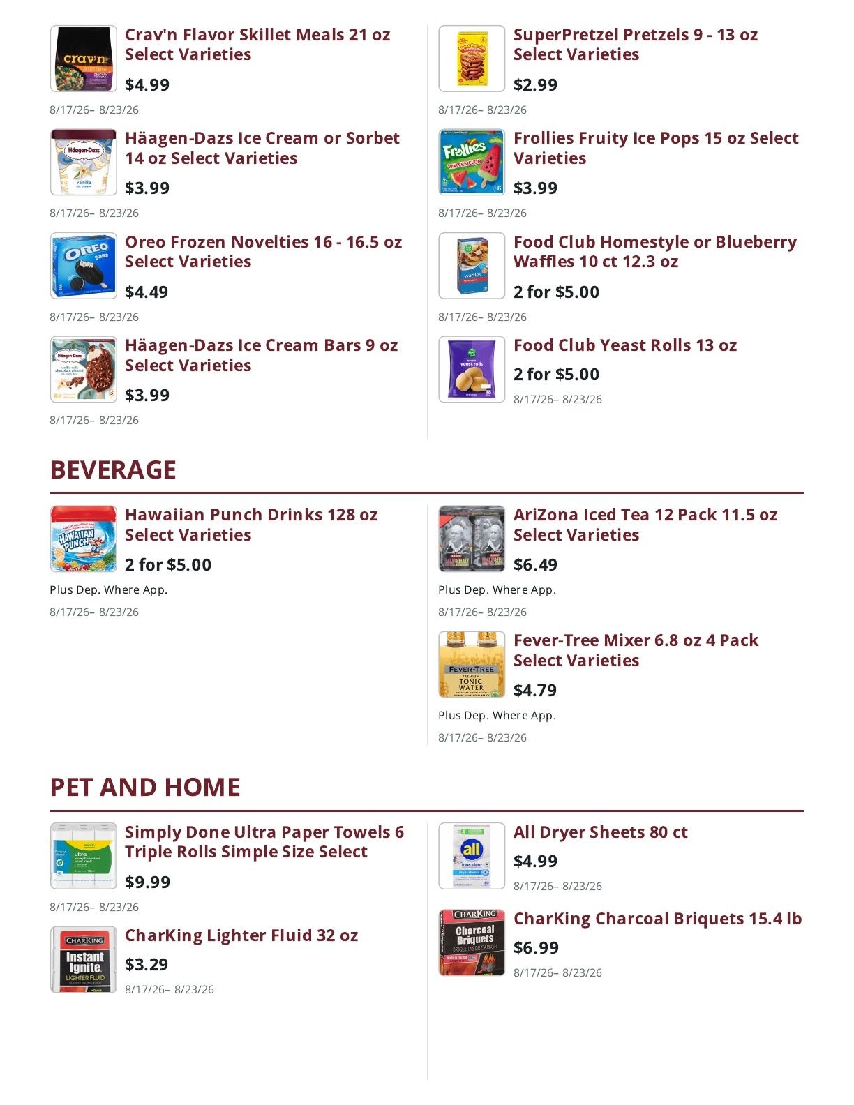Ralph's Supermarket Weekly Ad August 17 - 23, 2026